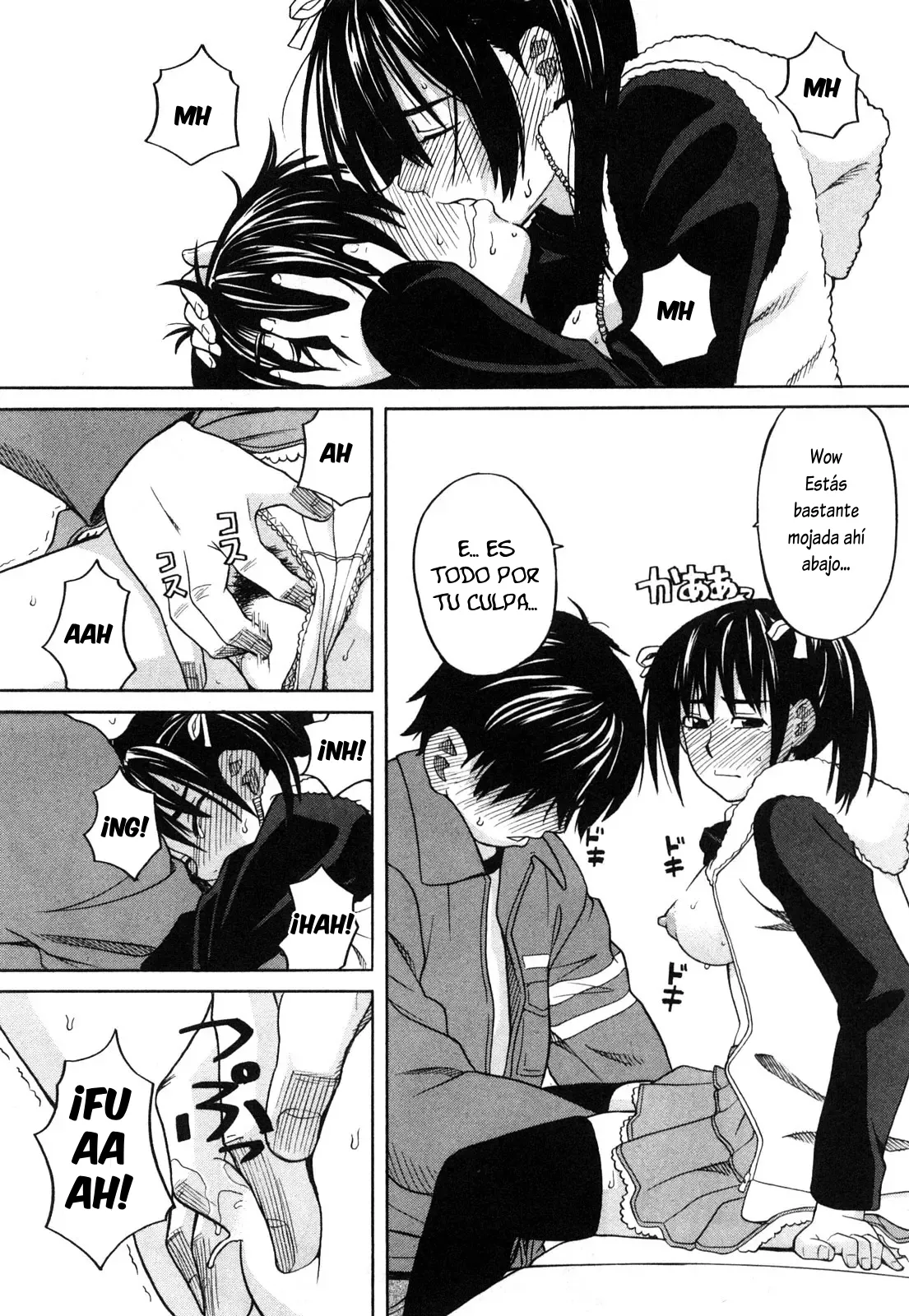 [Zukiki] Dekkai no Chicchai no | Grande y pequeña  (Happy Girl) [Spanish] [Lovely Diablesse Scan] изображение № 13