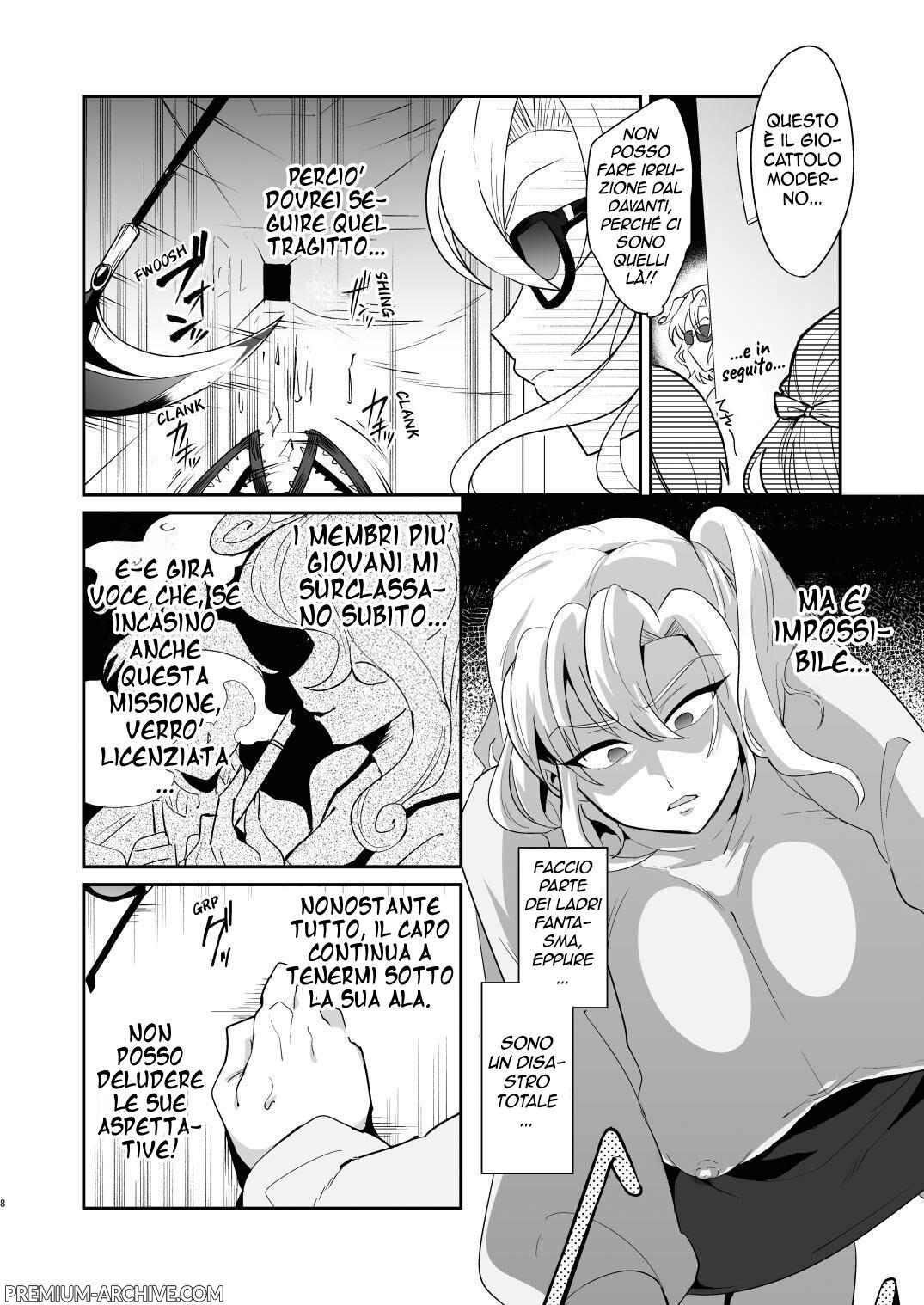 [Muchuu Yakou (Kuromori Yaga)] Ponkotsu Oho Goe Kaitou no Karei naru Ingi | Le Straordinarie Tecniche Sessuali di una Ladra Fantasmma Imbranata che Geme come una Porca [Italian] image number 7