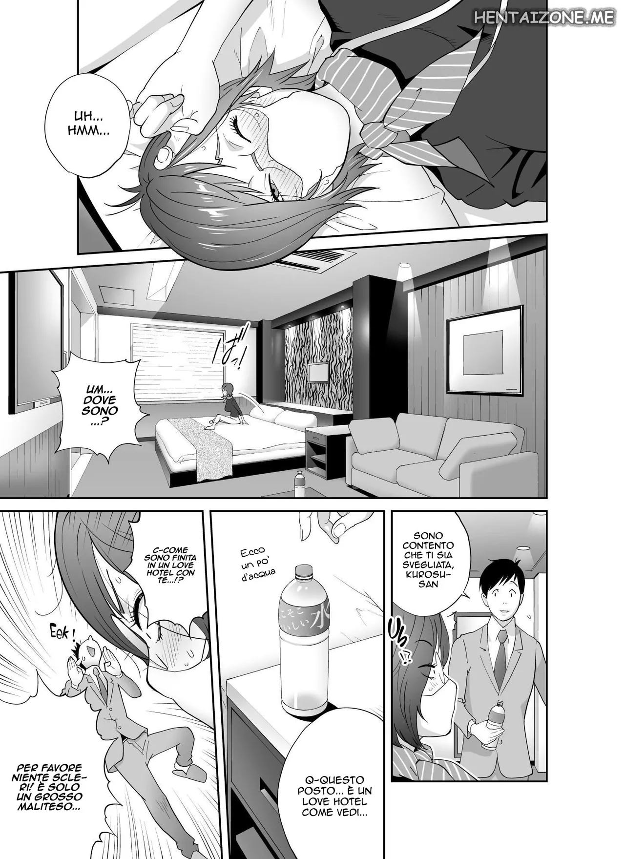 [Kotoyoshi Waiaado (Kotoyoshi Yumisuke)] Keiri no Sanpakugan Kyonyuu Kurosuu-san no Sugao wa Dare mo Shiranai | La Germofobica [Italian] 10eme image