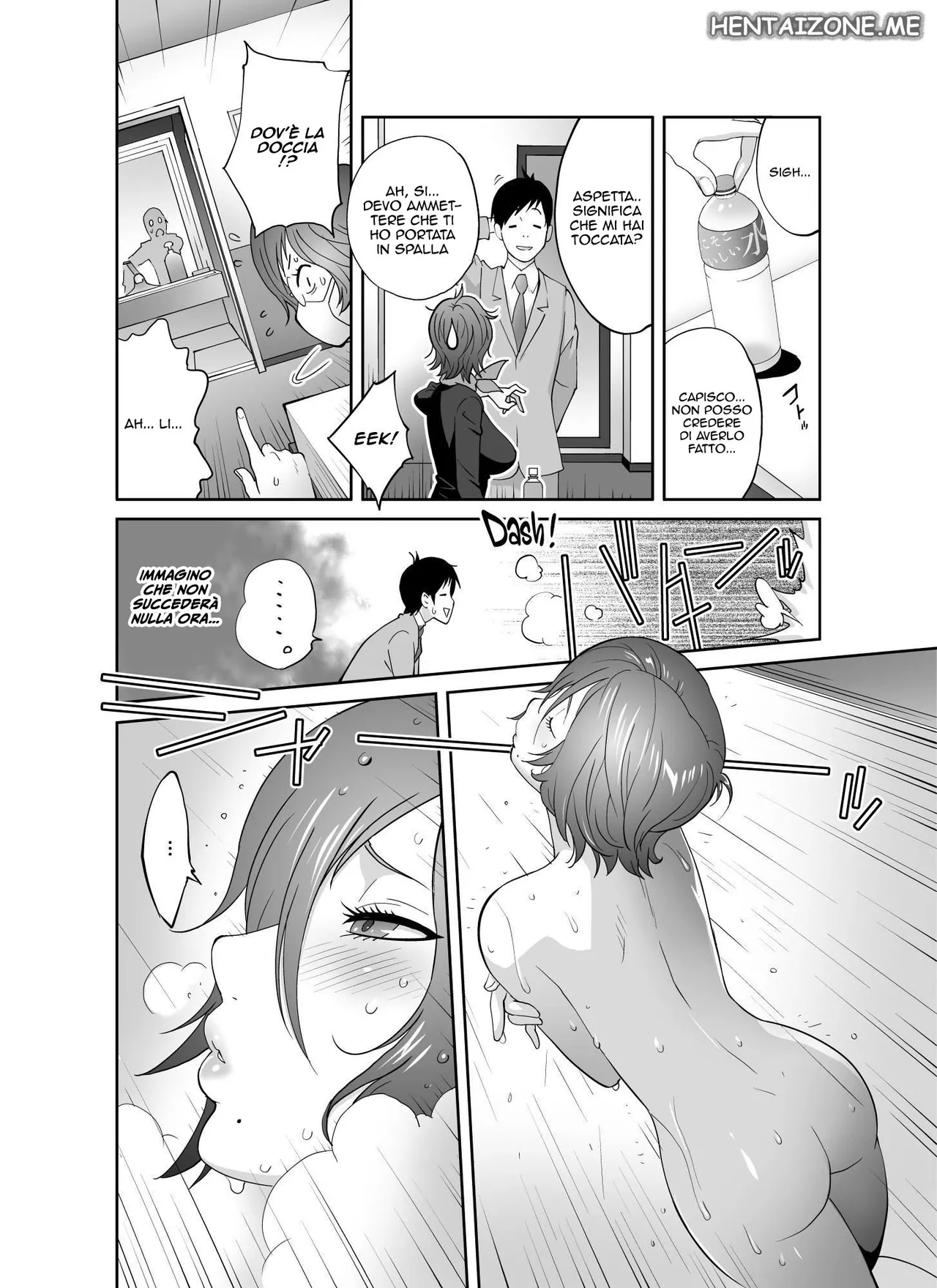 [Kotoyoshi Waiaado (Kotoyoshi Yumisuke)] Keiri no Sanpakugan Kyonyuu Kurosuu-san no Sugao wa Dare mo Shiranai | La Germofobica [Italian] 11eme image