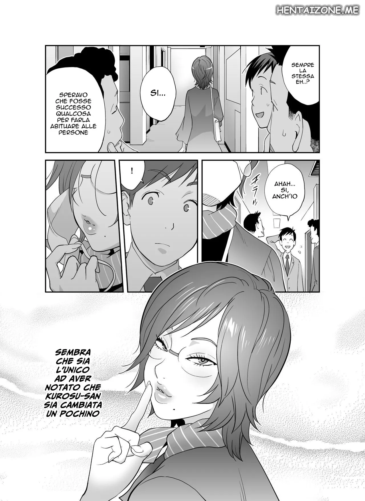 [Kotoyoshi Waiaado (Kotoyoshi Yumisuke)] Keiri no Sanpakugan Kyonyuu Kurosuu-san no Sugao wa Dare mo Shiranai | La Germofobica [Italian] 37eme image