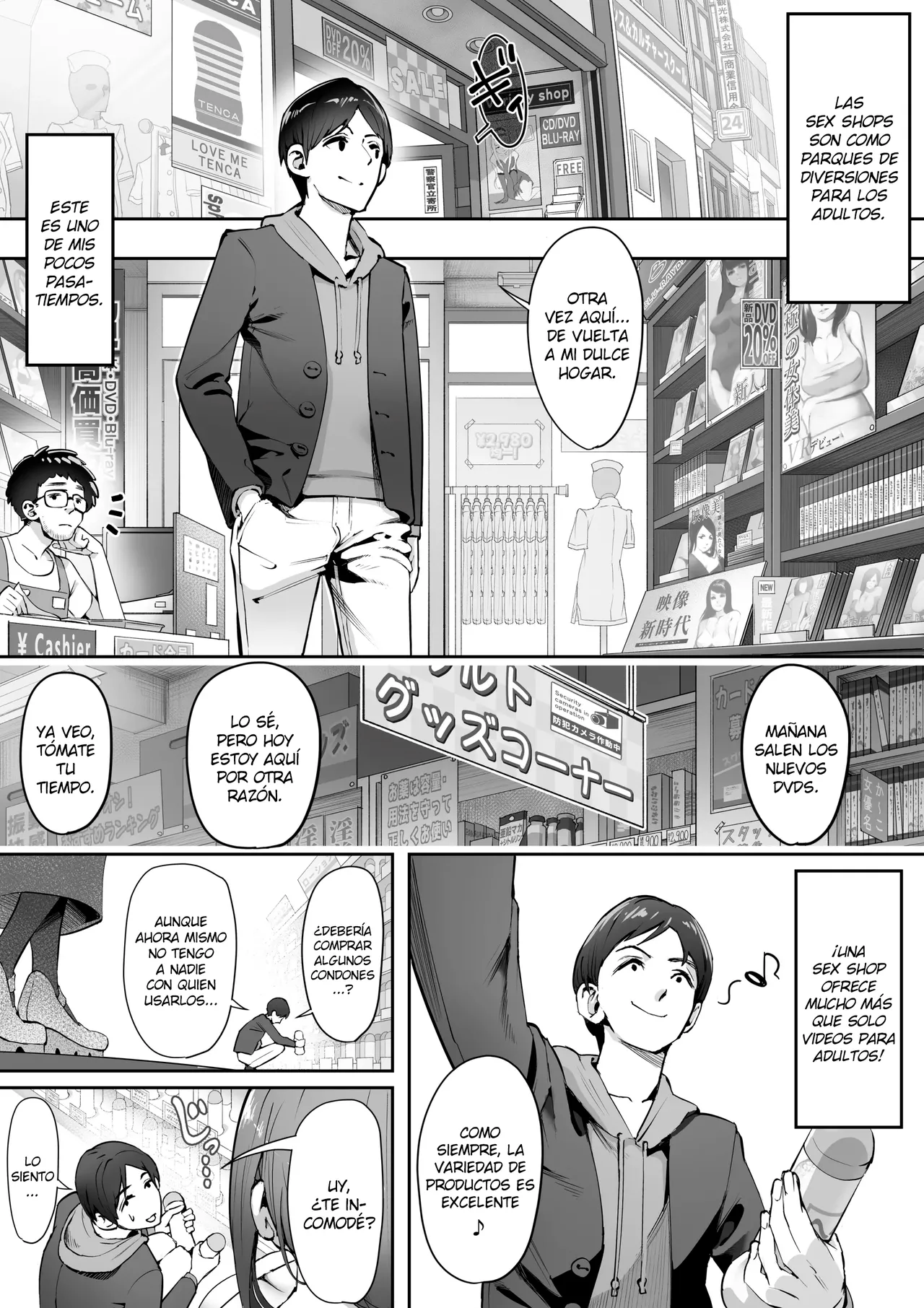 [Yuuki Saien (Kahmasu)] Adult Shop no Wakazuma-san｜Una Joven Esposa En Una Tienda Para Adultos [Spanish] [Kejotan] image number 2