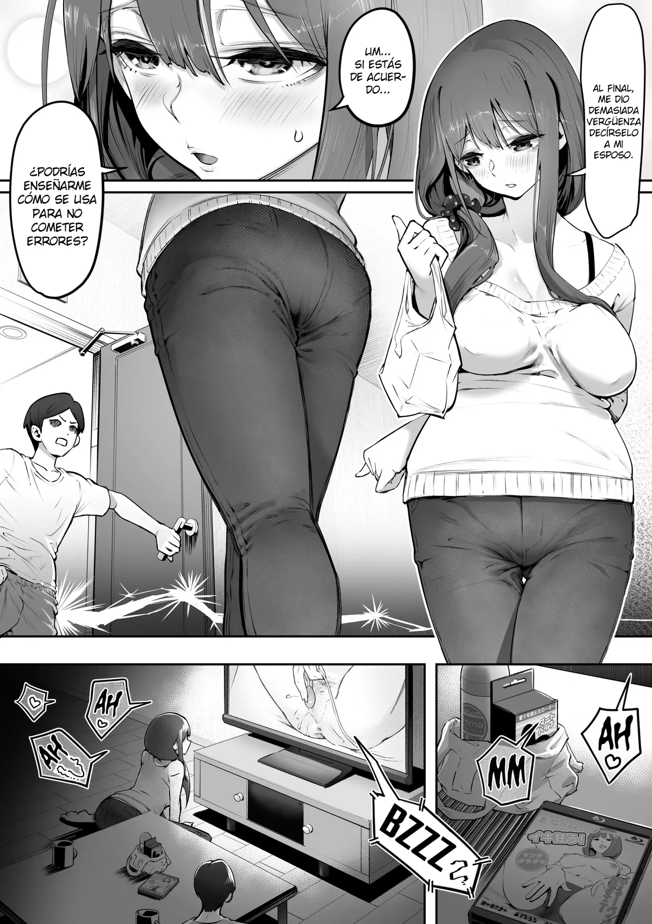 [Yuuki Saien (Kahmasu)] Adult Shop no Wakazuma-san｜Una Joven Esposa En Una Tienda Para Adultos [Spanish] [Kejotan] image number 10