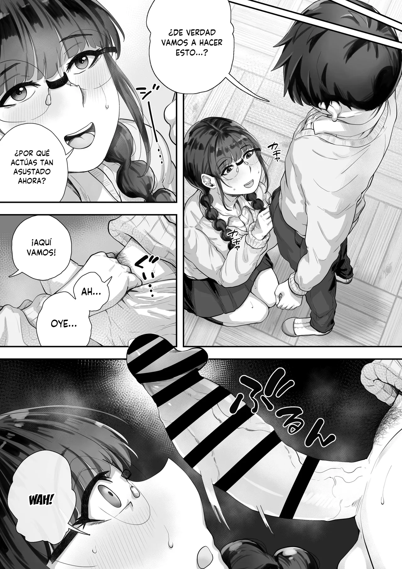 [Trampolines] Kyonyuu no Tosho Iinchou wa Ecchi na Koto ni Kyoumi Shinshin [Spanish] [MandaloAsiNoma] 画像番号 6