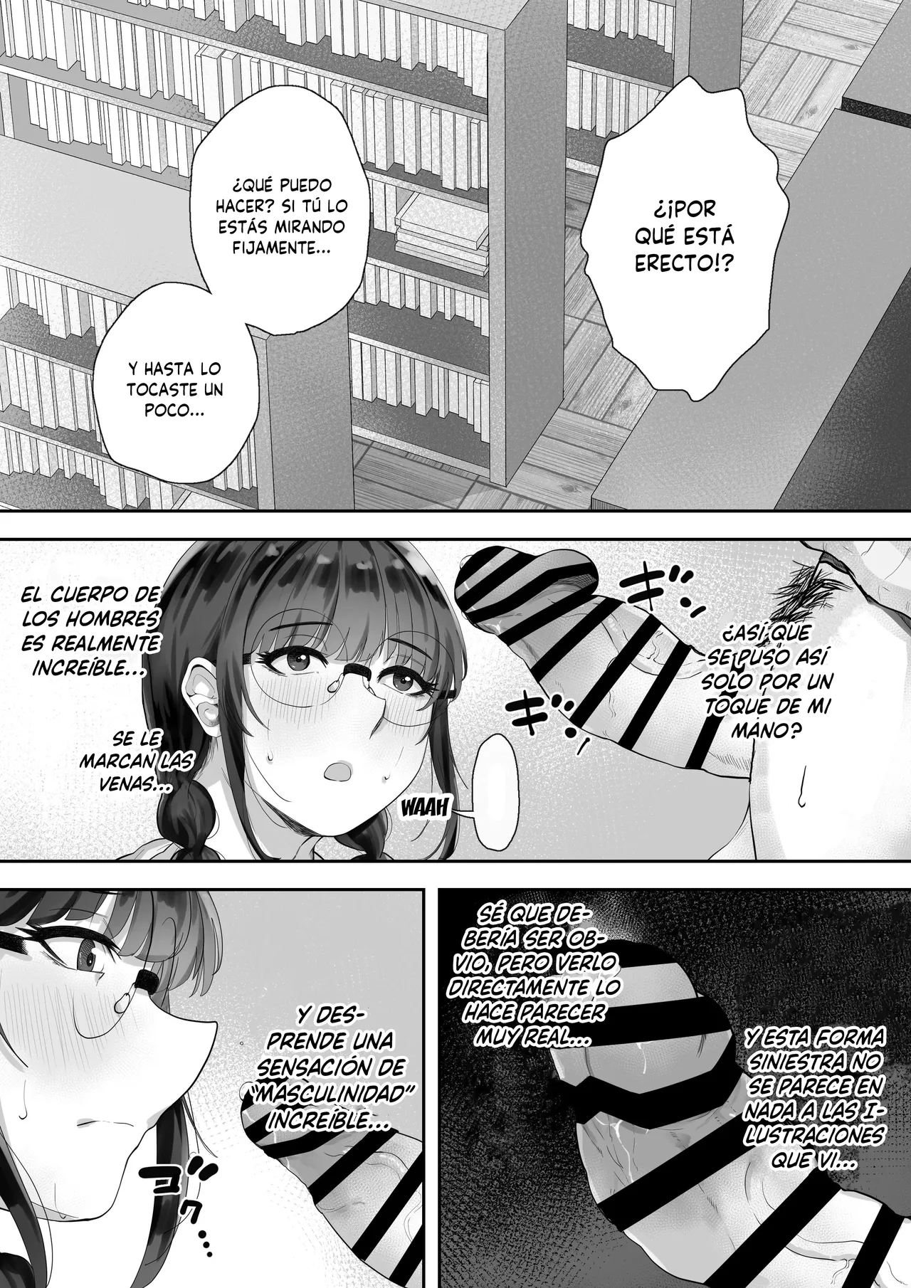 [Trampolines] Kyonyuu no Tosho Iinchou wa Ecchi na Koto ni Kyoumi Shinshin [Spanish] [MandaloAsiNoma] 画像番号 7