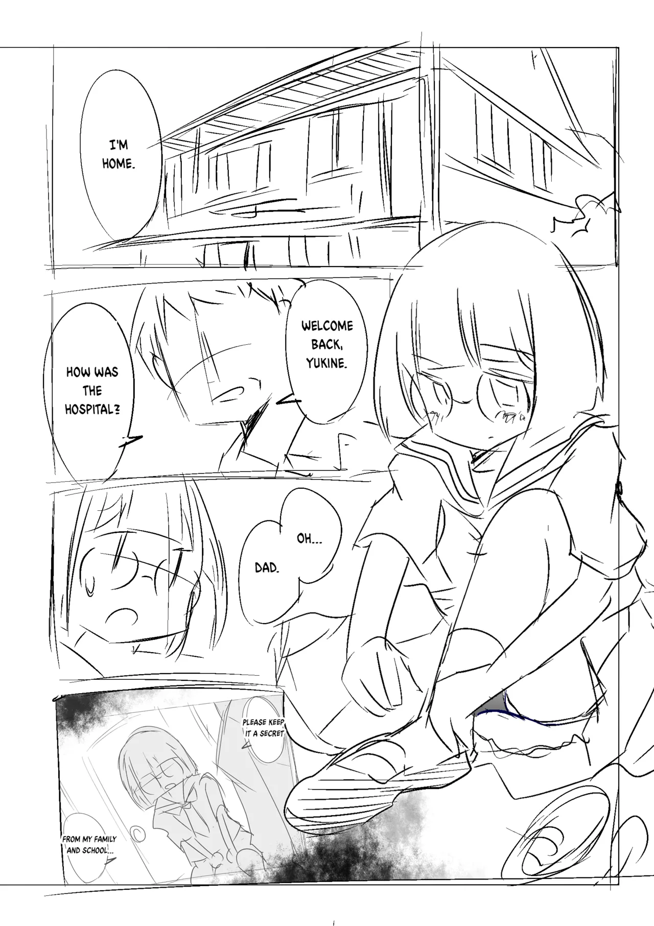 [horiu] Hiiragi Yukine’s invisible bons (rough sketch)  [English] Bildnummer 14
