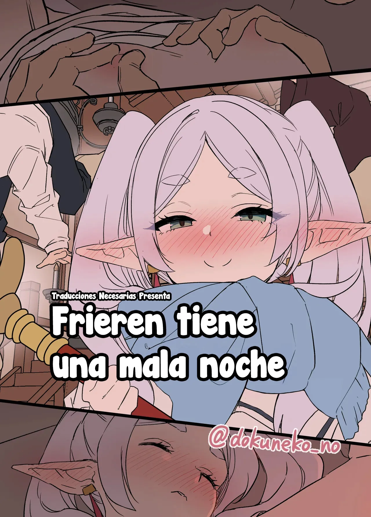 [Dokuneko Noil] Frieren ni Warui Koto o Suru Hanashi - Frieren Tiene una Mala Noche (Sousou no Frieren) [Español] [Traducciones necesarias] [Sin Censura] 画像番号 1