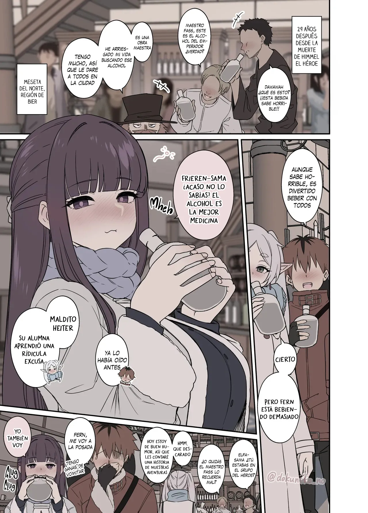 [Dokuneko Noil] Frieren ni Warui Koto o Suru Hanashi - Frieren Tiene una Mala Noche (Sousou no Frieren) [Español] [Traducciones necesarias] [Sin Censura] 画像番号 2