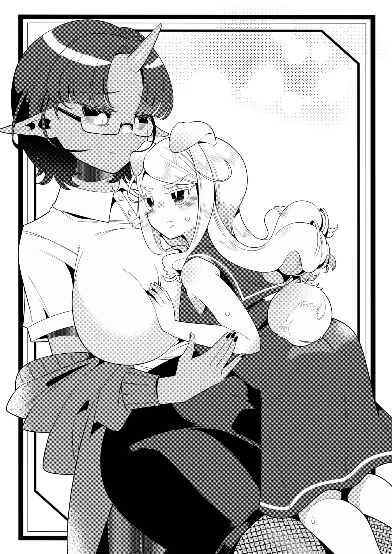 [Ijou Sentakubyori (Kashou)] Futanari Oni to Koisuru Kemono [Digital][ushirotranslations] Bildnummer 2