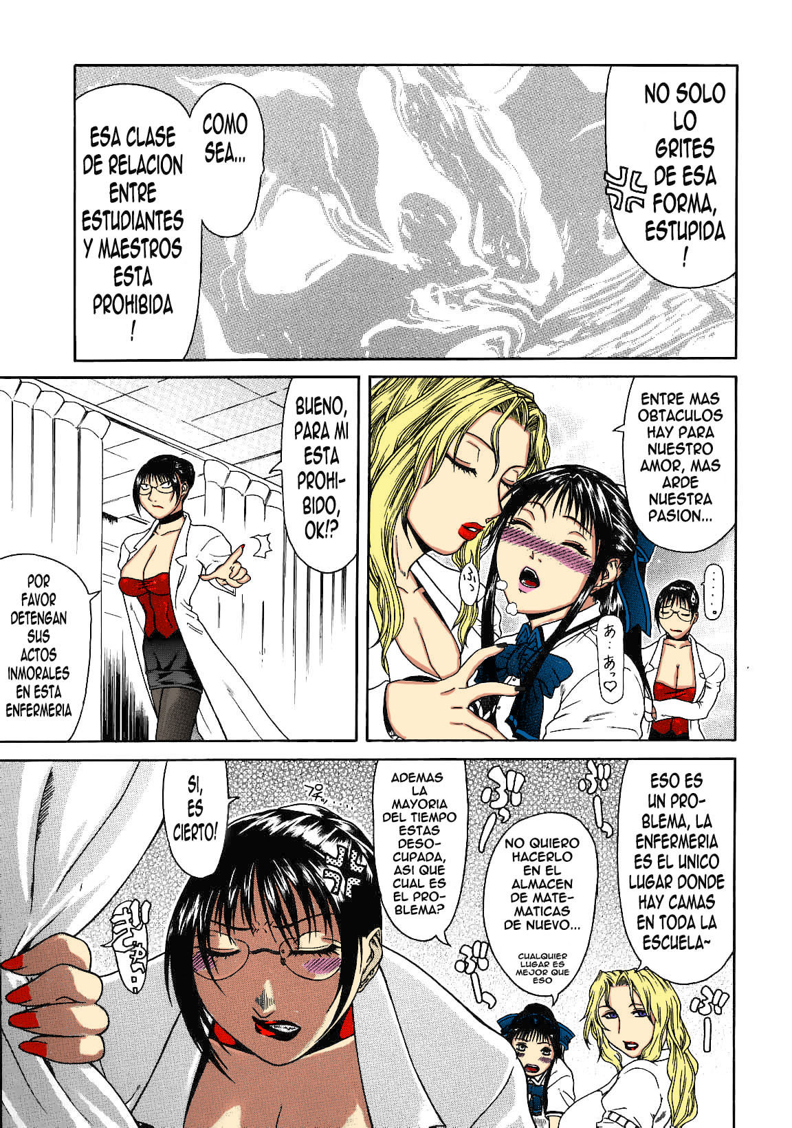 [Gura Nyuutou] Hokenshitsu (Escape) [Spanish] [ElFer] [Colorized] numero di immagine  5