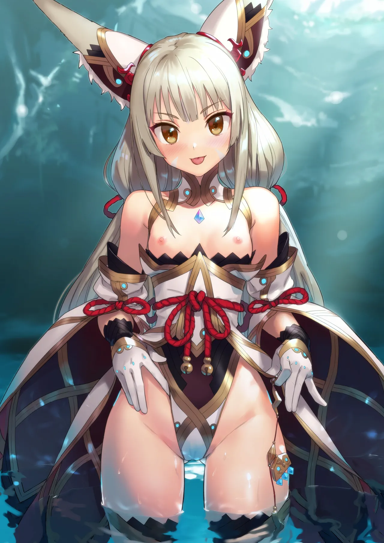 [Ajisaidenden (Kawakami Rokkaku, Takanashi Rei)] Nia no Oshiri de Iyasare Hon (Xenoblade Chronicles 2) [Digital] image number 37