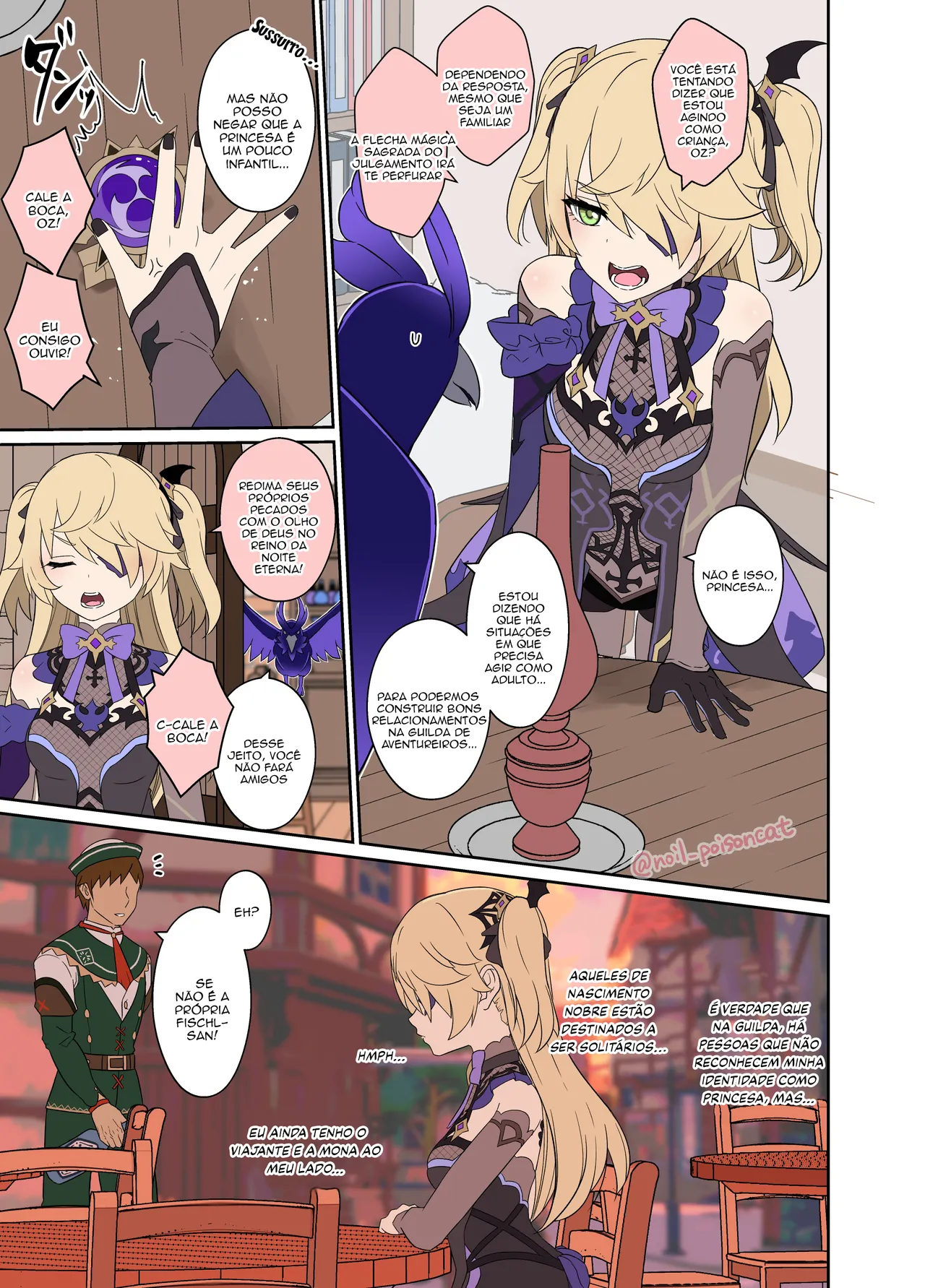 [Dokuneko Noil] Deisui Shita Fischl ni Warui Koto o Suru Hanashi | Uma história sobre fazer coisas ruins com uma Fischl bêbada (Genshin Impact) [Portuguese-BR] [Traduzindo Sozinho] image number 2