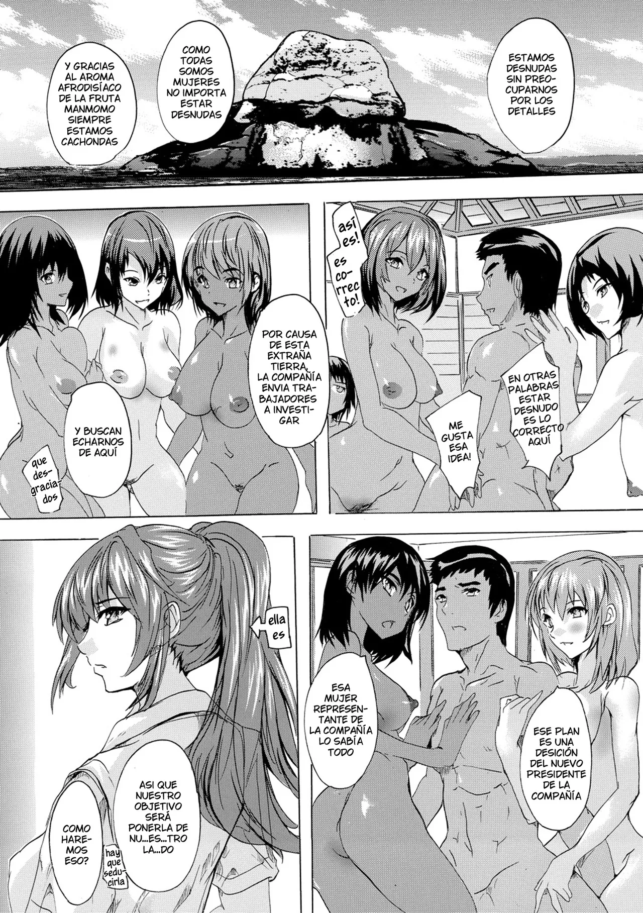 [Natsuka Q-ya] Saiin! Zenra-jima (Chap. 5) | Afrodisiaco! La Isla Nudista (Cap. 5) [Spanish] [Decensored][Digital][Harenchi no Fansub] 图片编号 3