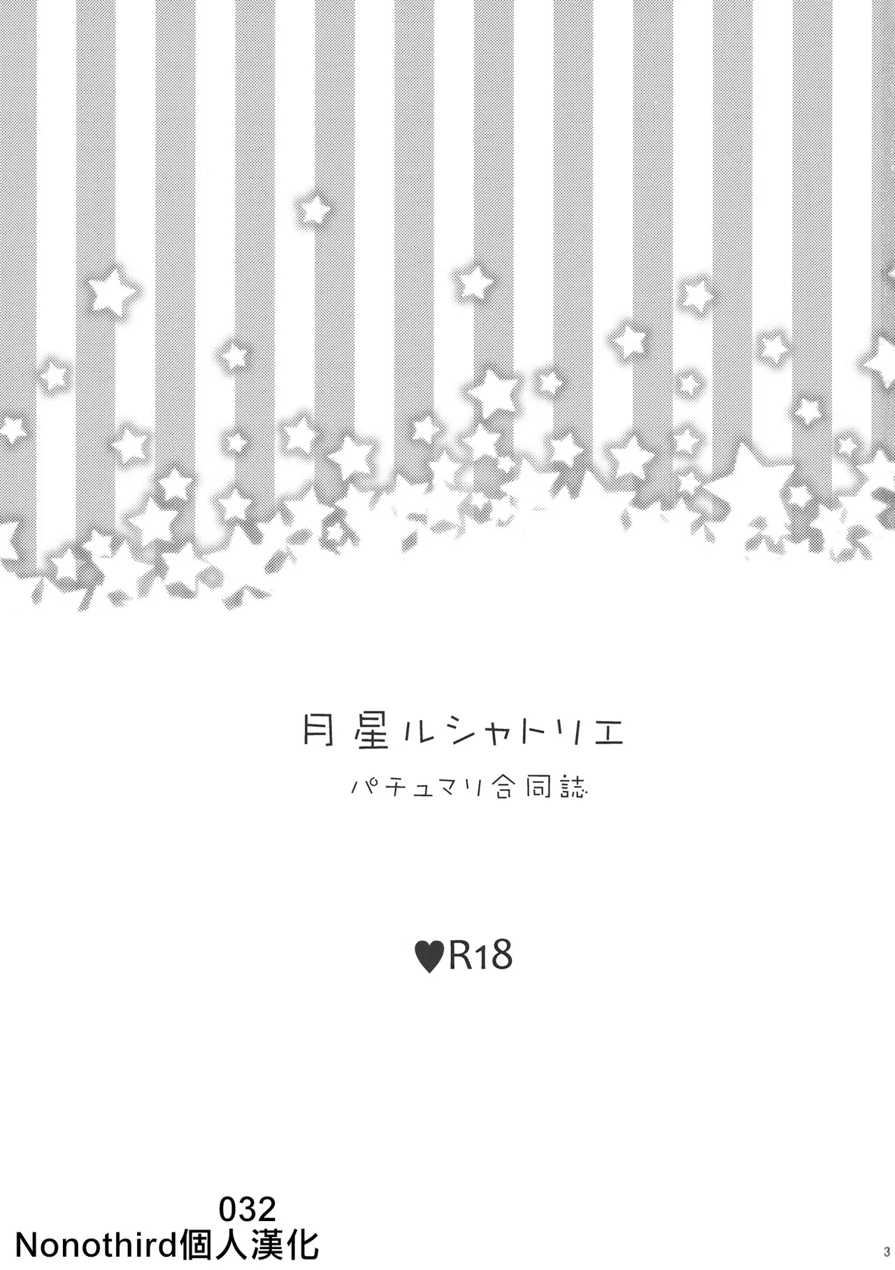 (Reitaisai 11) [WHITEsoda, Hashibiro Koubou (Miohasu, Akai Yoru)] Tsukiboshi Le Chatelier (Touhou Project) [Chinese] [nonothird个人汉化] Bildnummer 2