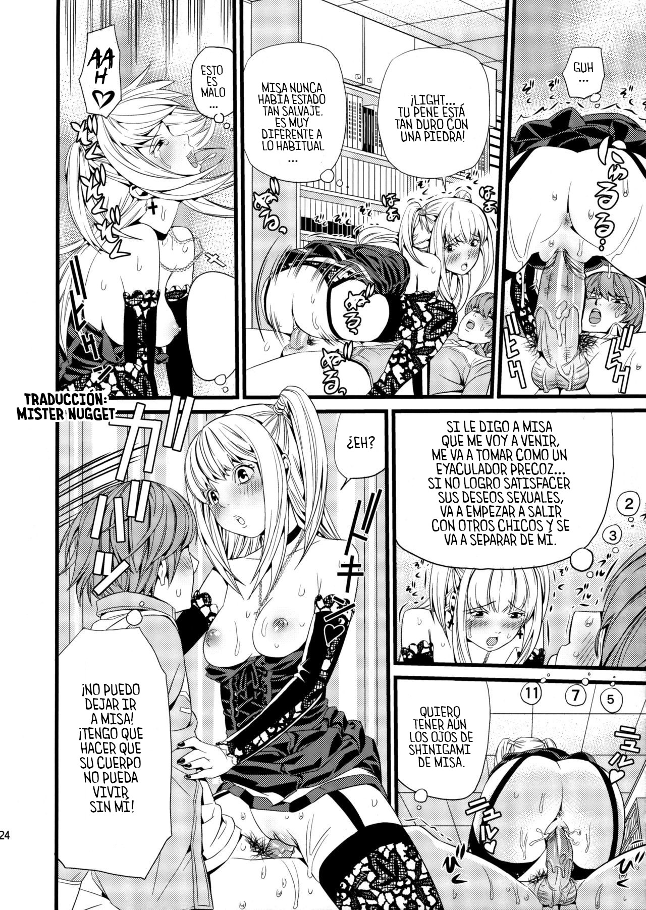 (C75) [Maniac Street (Black Olive)] DN (Death Note) [Spanish] [Mister Nugget] [Decensored] image number 23