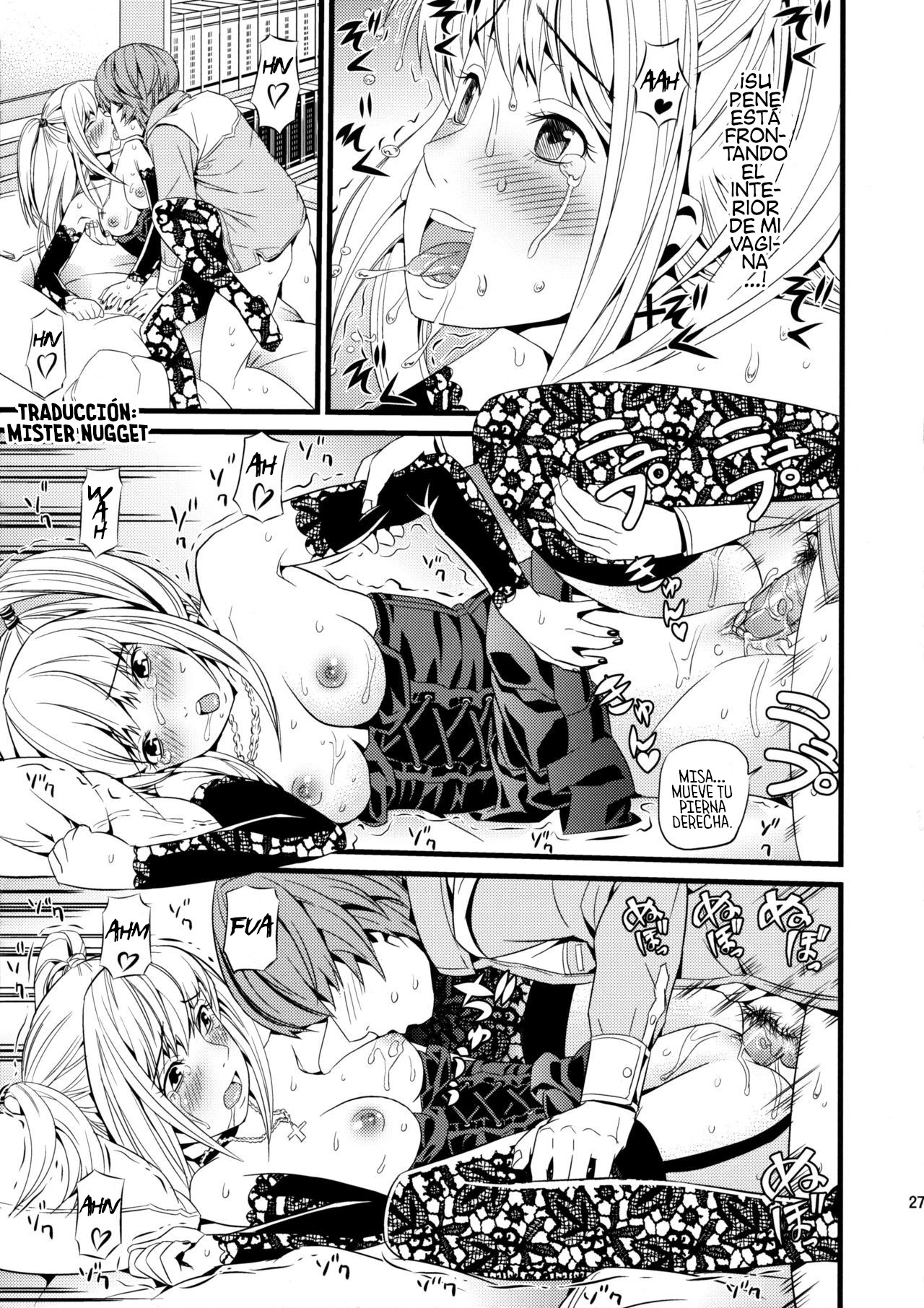 (C75) [Maniac Street (Black Olive)] DN (Death Note) [Spanish] [Mister Nugget] [Decensored] image number 26