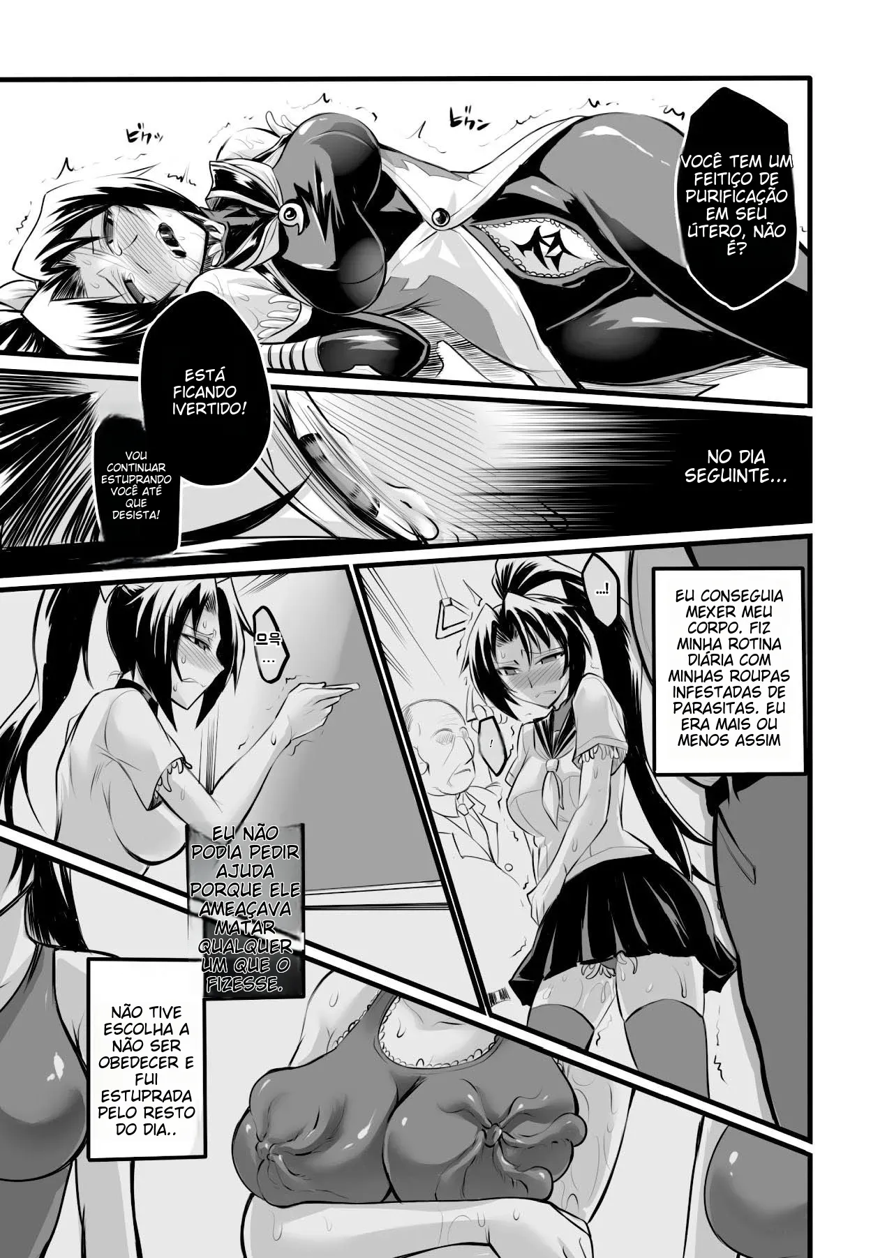 [Segami Daisuke] Taima Senshi Rin | 퇴마사 린 (2D Comic Magazine Kanzen Chakui no Mama Okasare Tsuzukeru Onna-tachi Vol. 1 [Portuguese-BR] [Digital] 画像番号 10