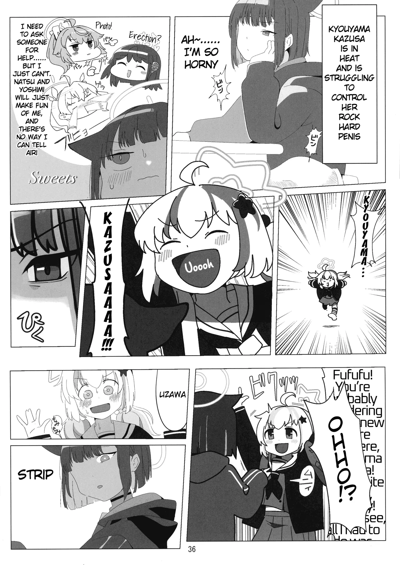 (C103) [Fuji Sengendou (Various)] BuruAka Futanari Goudou (Blue Archive) [English] image number 36