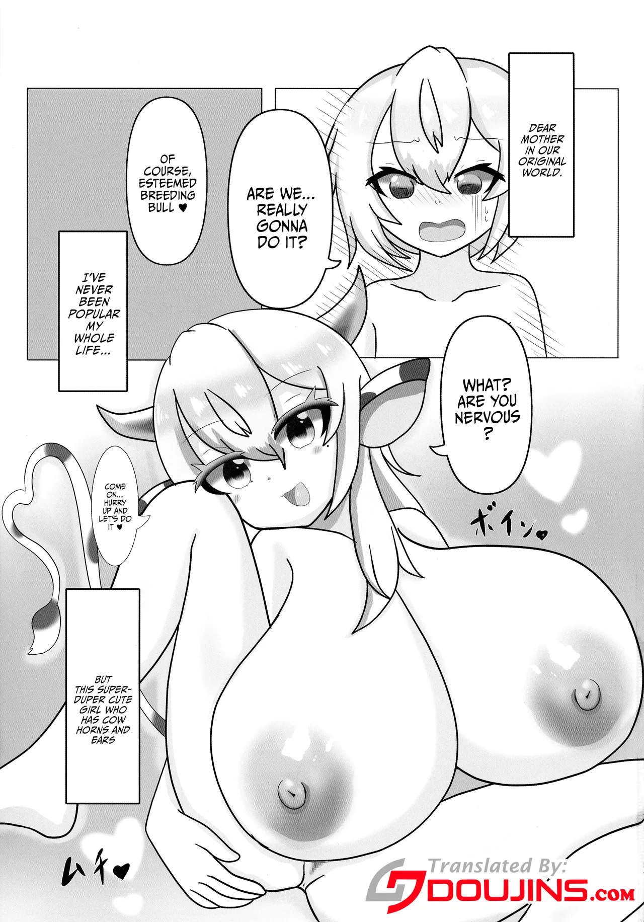 (C105) [Mellowsanchi (Amakaze Mellow)] HaraUshi Haramasete sukue Shounen to Nana-ri no Bakunyuu Ushiko / HaraUshi - Rescue by Impregnation! The Boy And The Seven Busty Cowgirls [English] {Doujins.com} imagen número 3