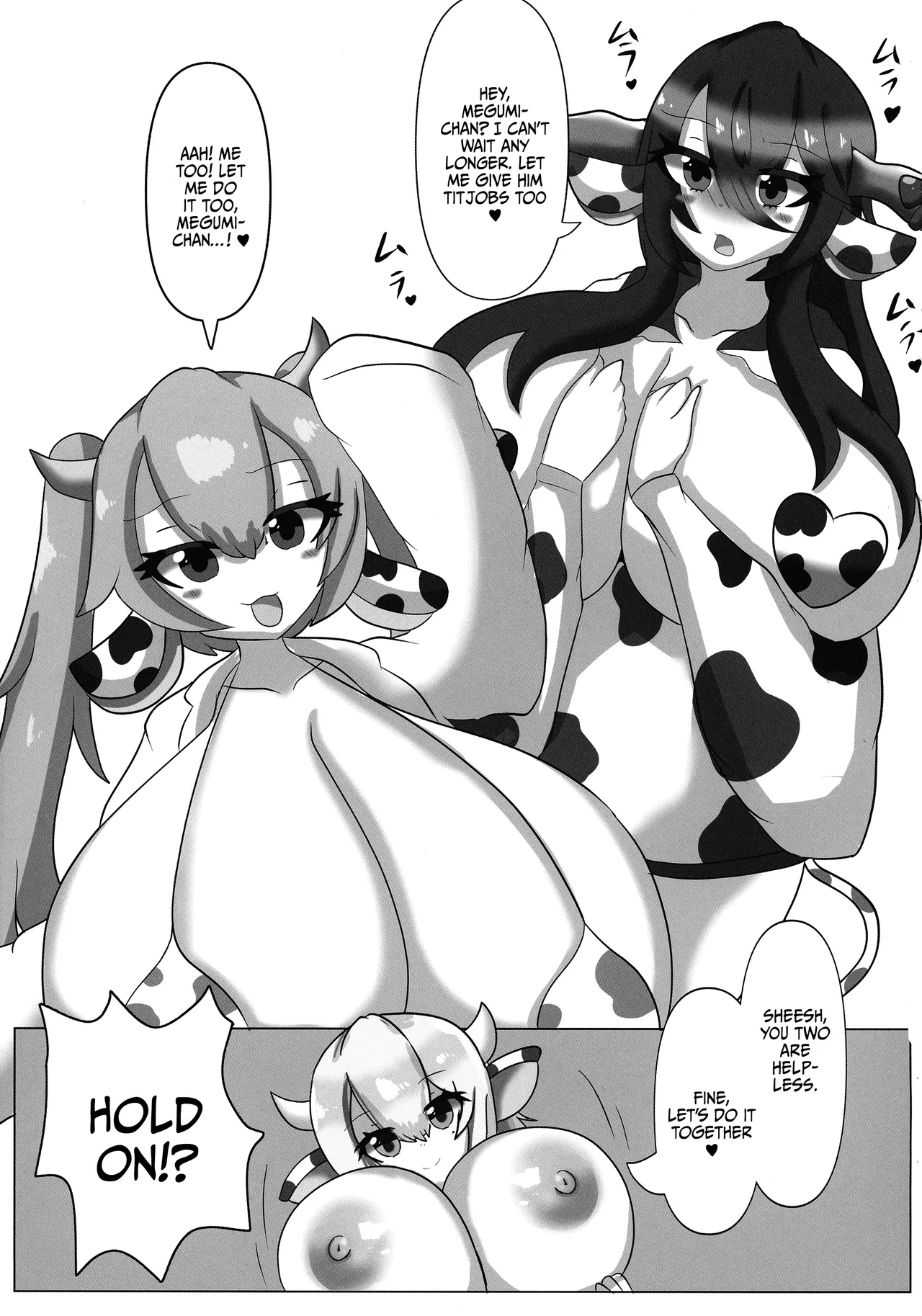 (C105) [Mellowsanchi (Amakaze Mellow)] HaraUshi Haramasete sukue Shounen to Nana-ri no Bakunyuu Ushiko / HaraUshi - Rescue by Impregnation! The Boy And The Seven Busty Cowgirls [English] {Doujins.com} imagen número 9