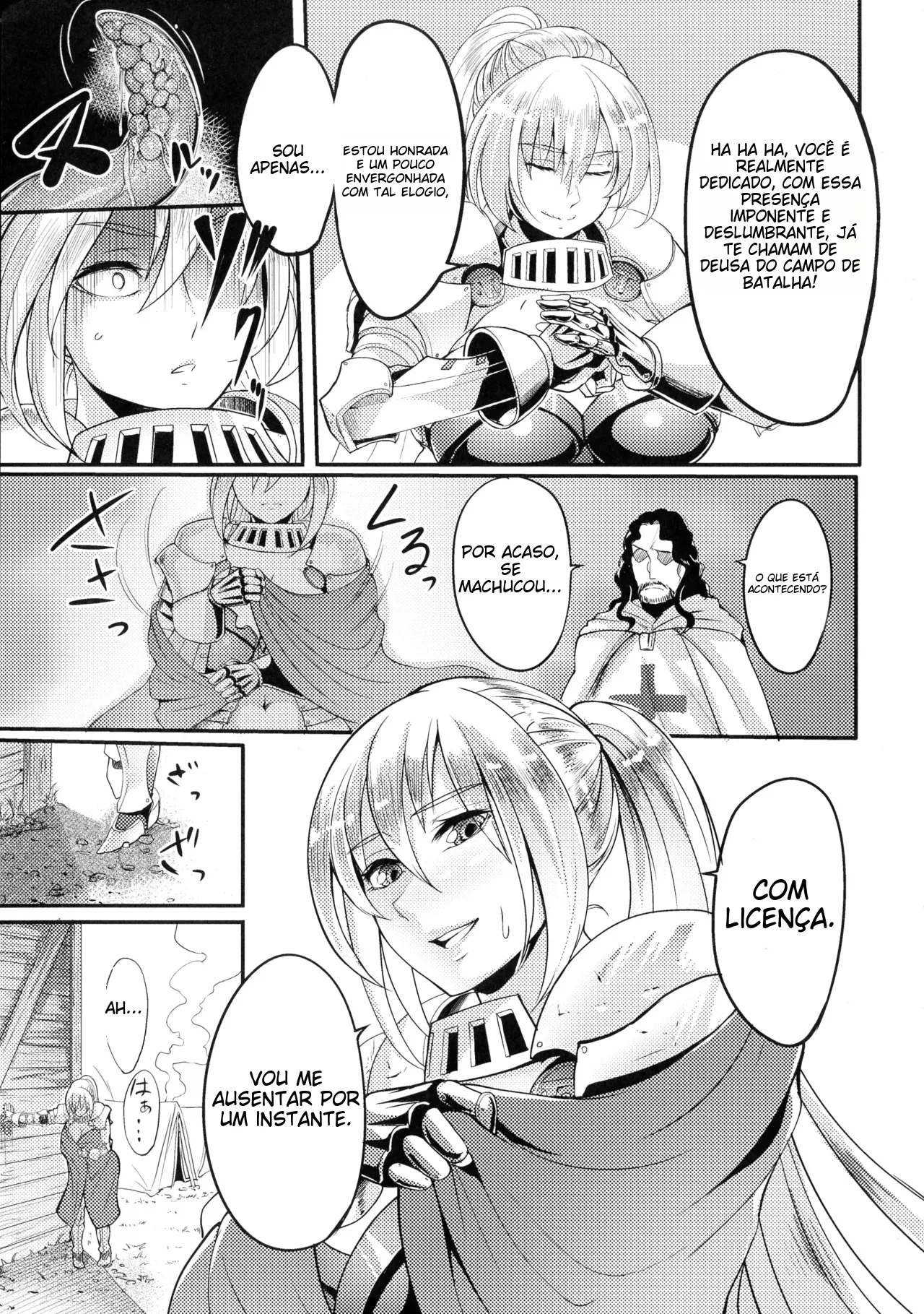[Remu] Zettai ni Shokushu ni Maketari Shinai Onna Kishi | The Female Knight Definitely Wont Lose To Tentacles (2D Comic Magazine Noroi no Soubi de Ryoujoku Zecchou! Vol. 1) [Portuguese-BR] [Doujins.com] [Digital] 이미지 번호 4