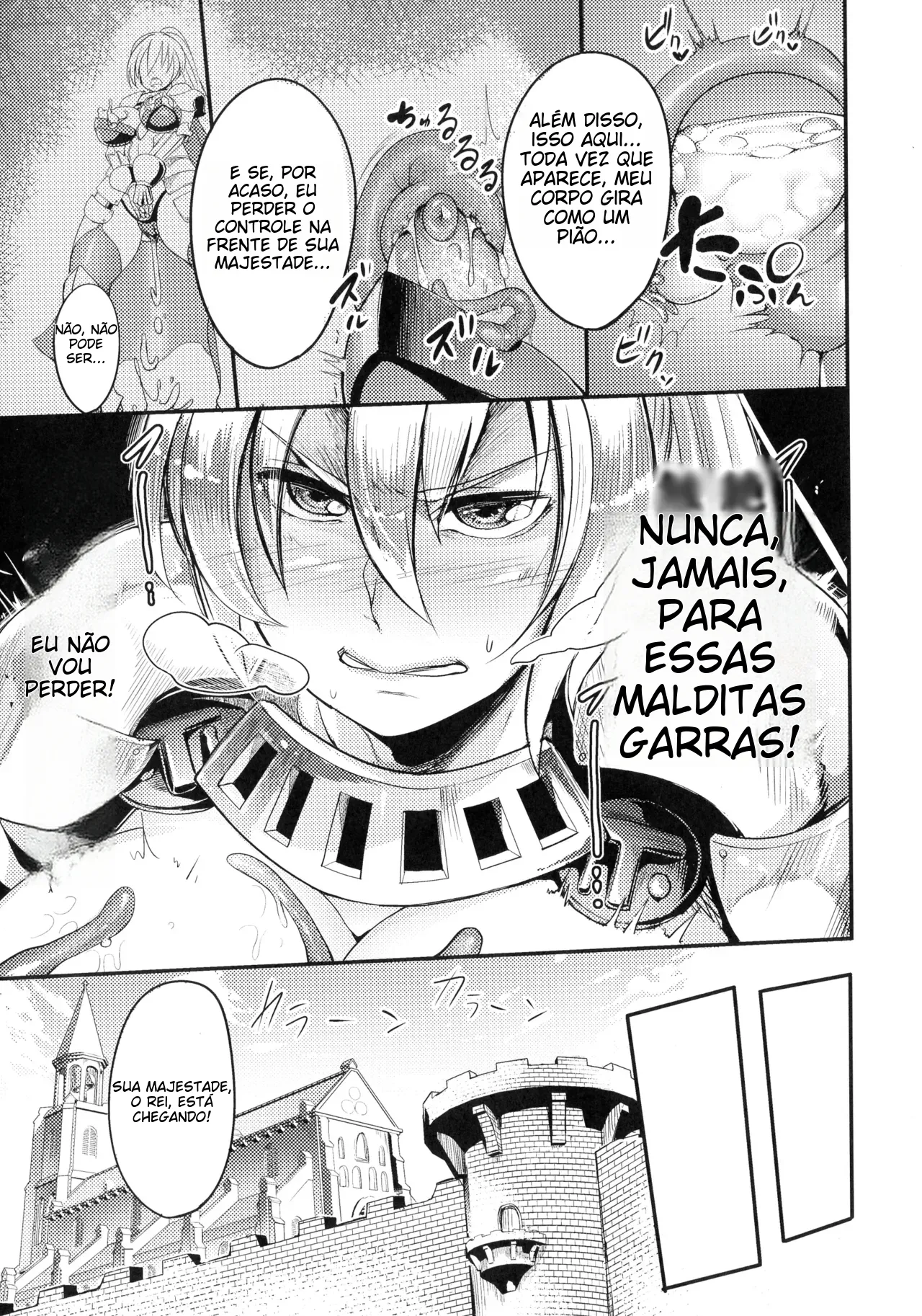 [Remu] Zettai ni Shokushu ni Maketari Shinai Onna Kishi | The Female Knight Definitely Wont Lose To Tentacles (2D Comic Magazine Noroi no Soubi de Ryoujoku Zecchou! Vol. 1) [Portuguese-BR] [Doujins.com] [Digital] 이미지 번호 12