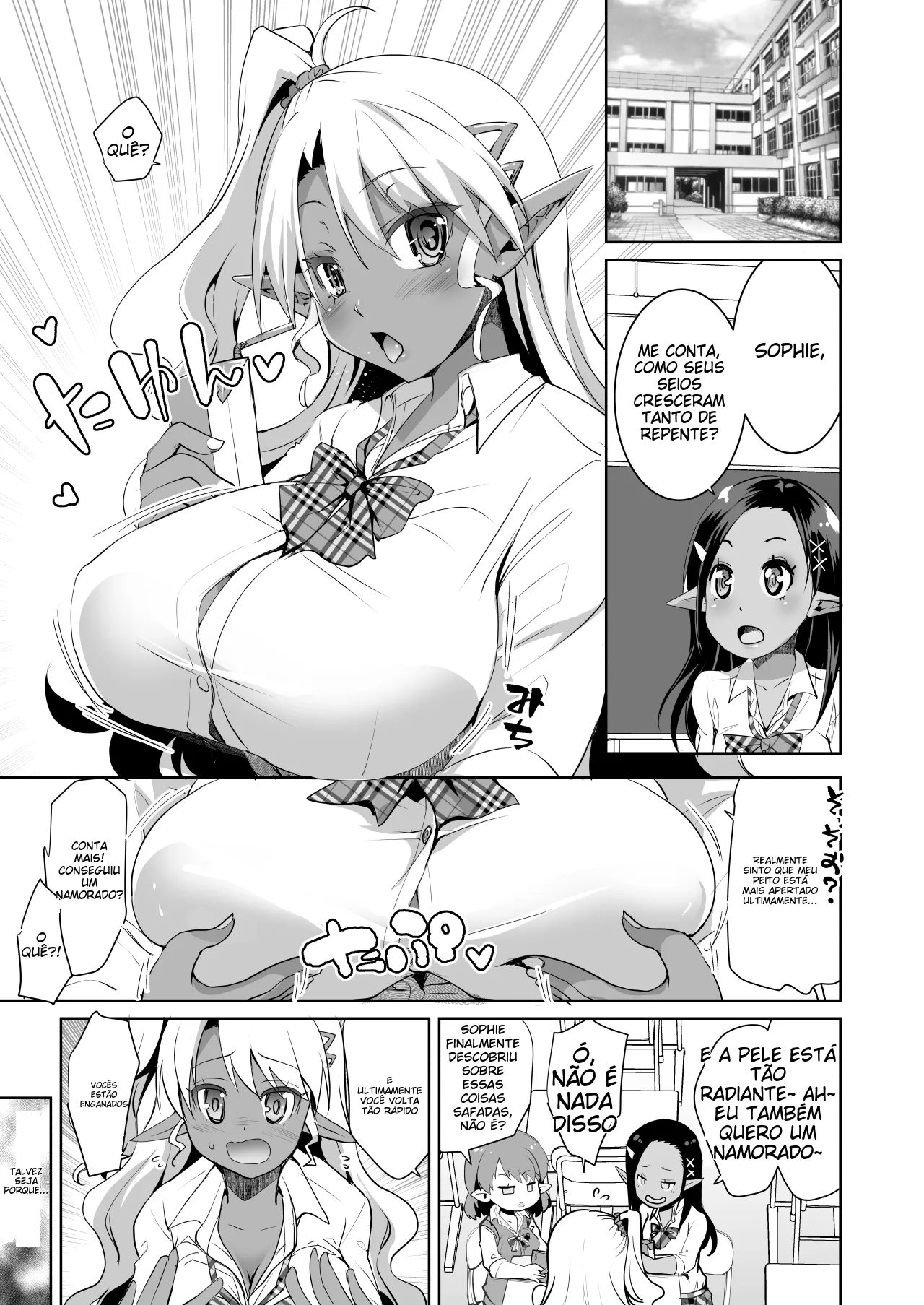 [Moon Night Kitten (Kouki Kuu)] JK Dark Elf Shokushu o Kau! [Portuguese-BR] [Digital] Bildnummer 7