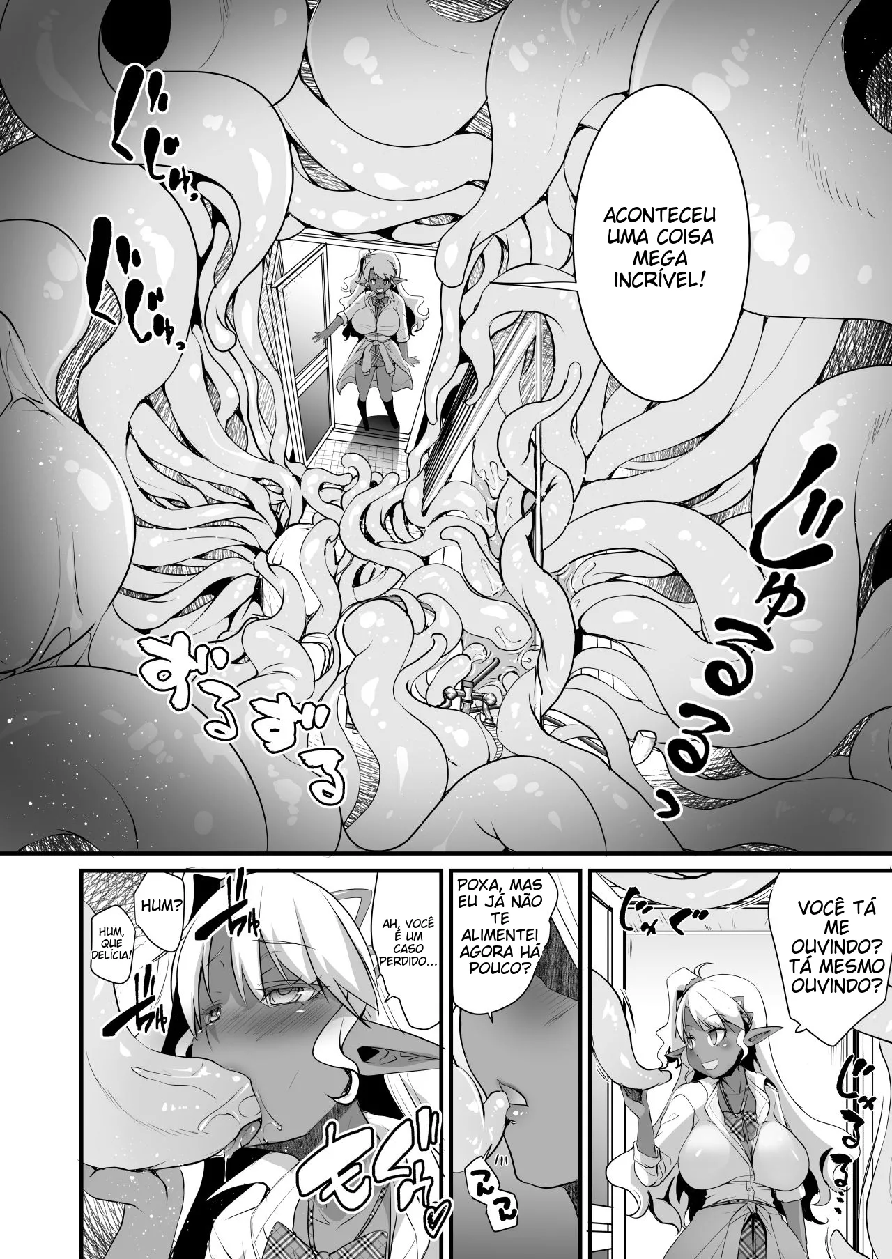 [Moon Night Kitten (Kouki Kuu)] JK Dark Elf Shokushu o Kau! [Portuguese-BR] [Digital] Bildnummer 12