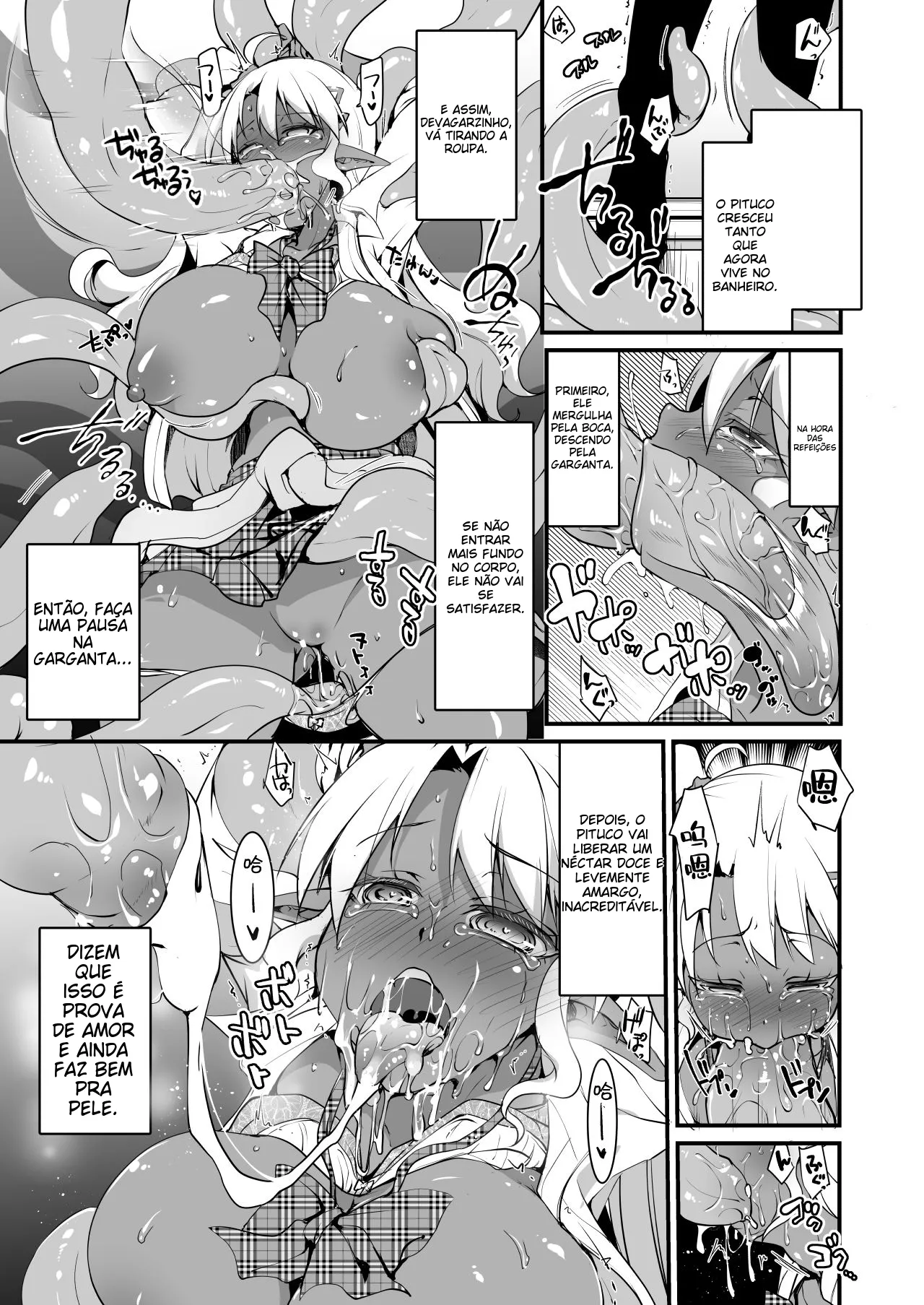 [Moon Night Kitten (Kouki Kuu)] JK Dark Elf Shokushu o Kau! [Portuguese-BR] [Digital] Bildnummer 13