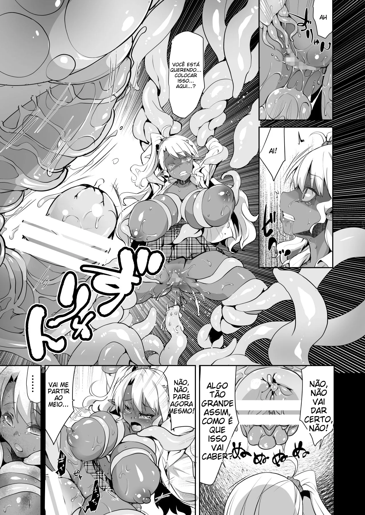 [Moon Night Kitten (Kouki Kuu)] JK Dark Elf Shokushu o Kau! [Portuguese-BR] [Digital] Bildnummer 19