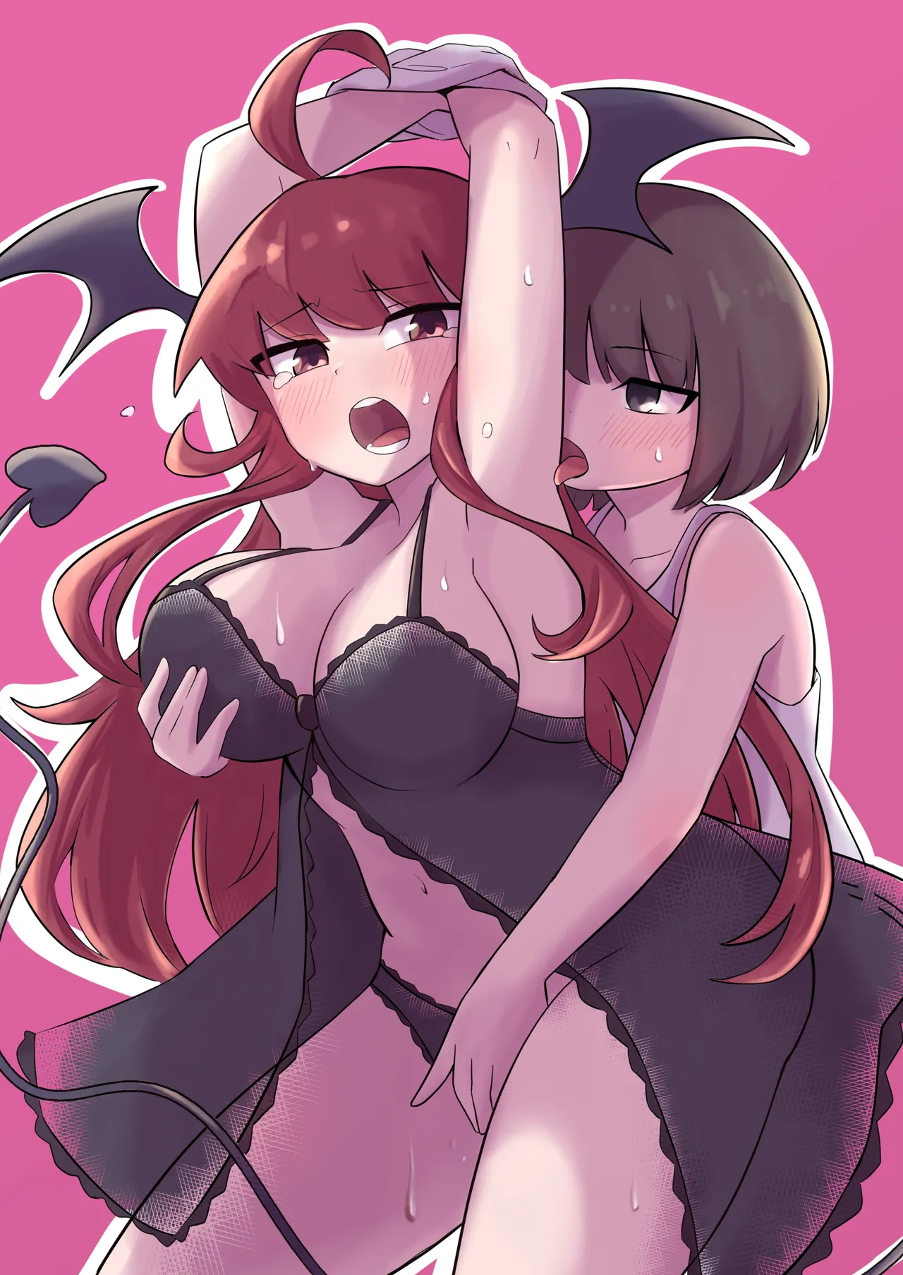 [Senten] Ubu na Succubus Wakarase Yuri Ecchi  Teaching the Inexperienced Succubus a Lesson with Yuri Sex [Spanish] [Amaterasu] Bildnummer 1