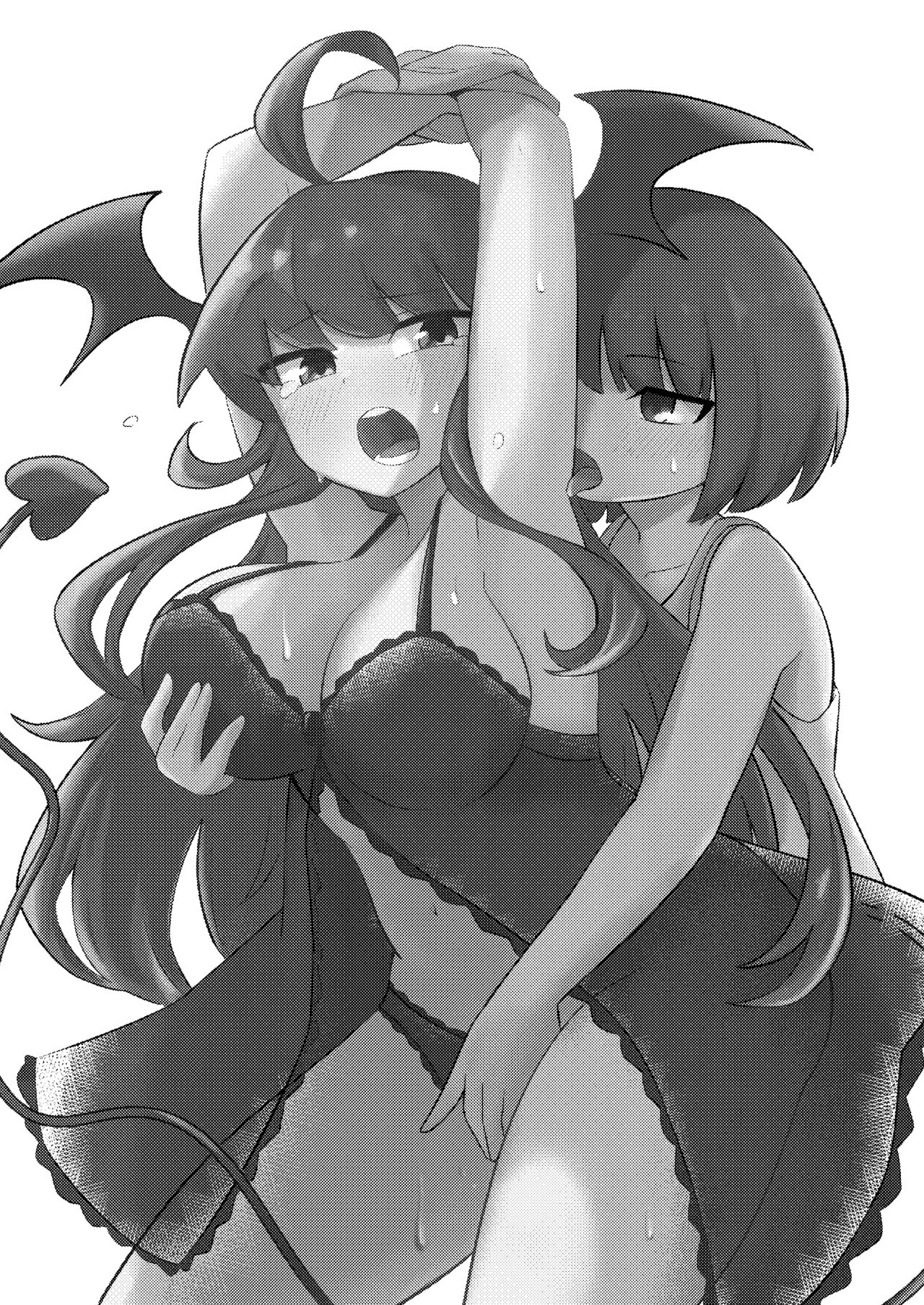 [Senten] Ubu na Succubus Wakarase Yuri Ecchi  Teaching the Inexperienced Succubus a Lesson with Yuri Sex [Spanish] [Amaterasu] Bildnummer 2