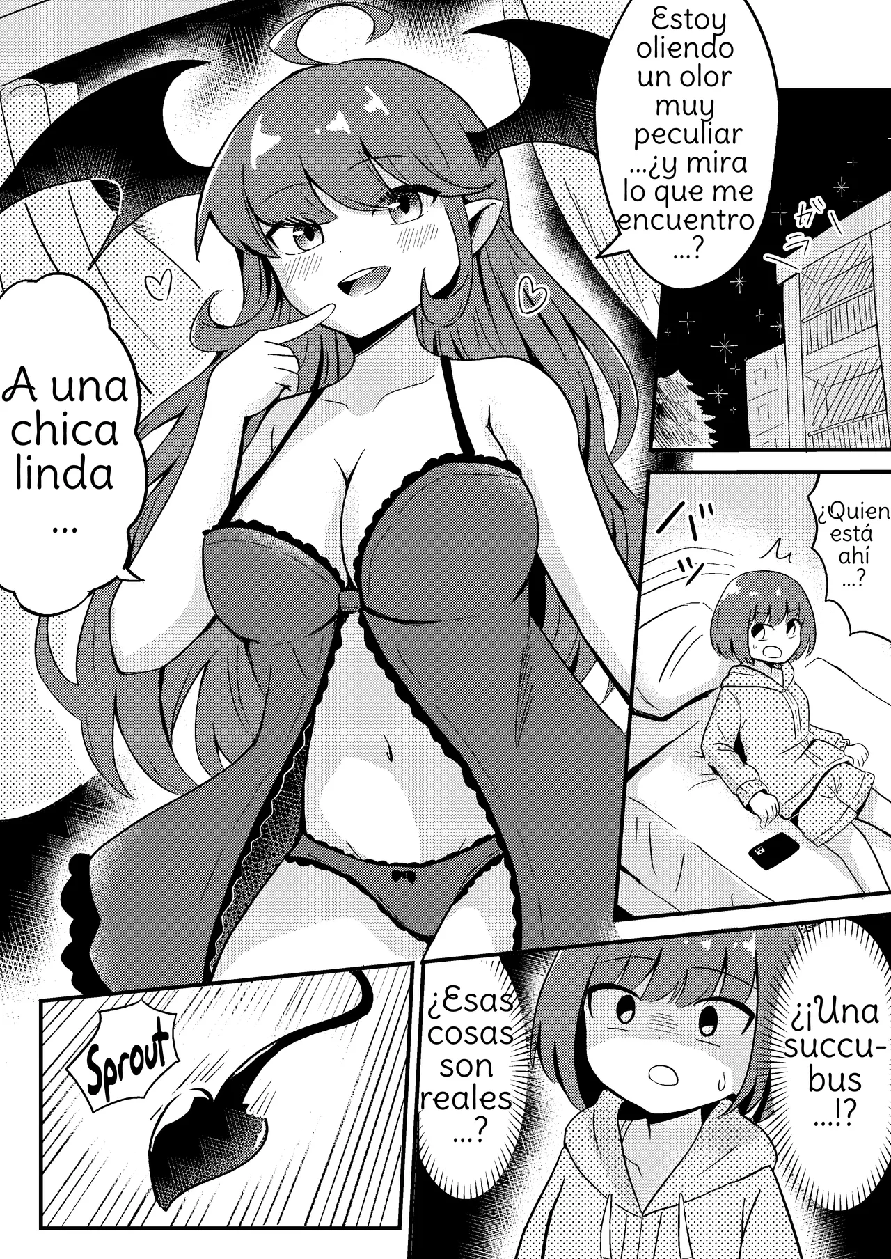 [Senten] Ubu na Succubus Wakarase Yuri Ecchi  Teaching the Inexperienced Succubus a Lesson with Yuri Sex [Spanish] [Amaterasu] Bildnummer 3