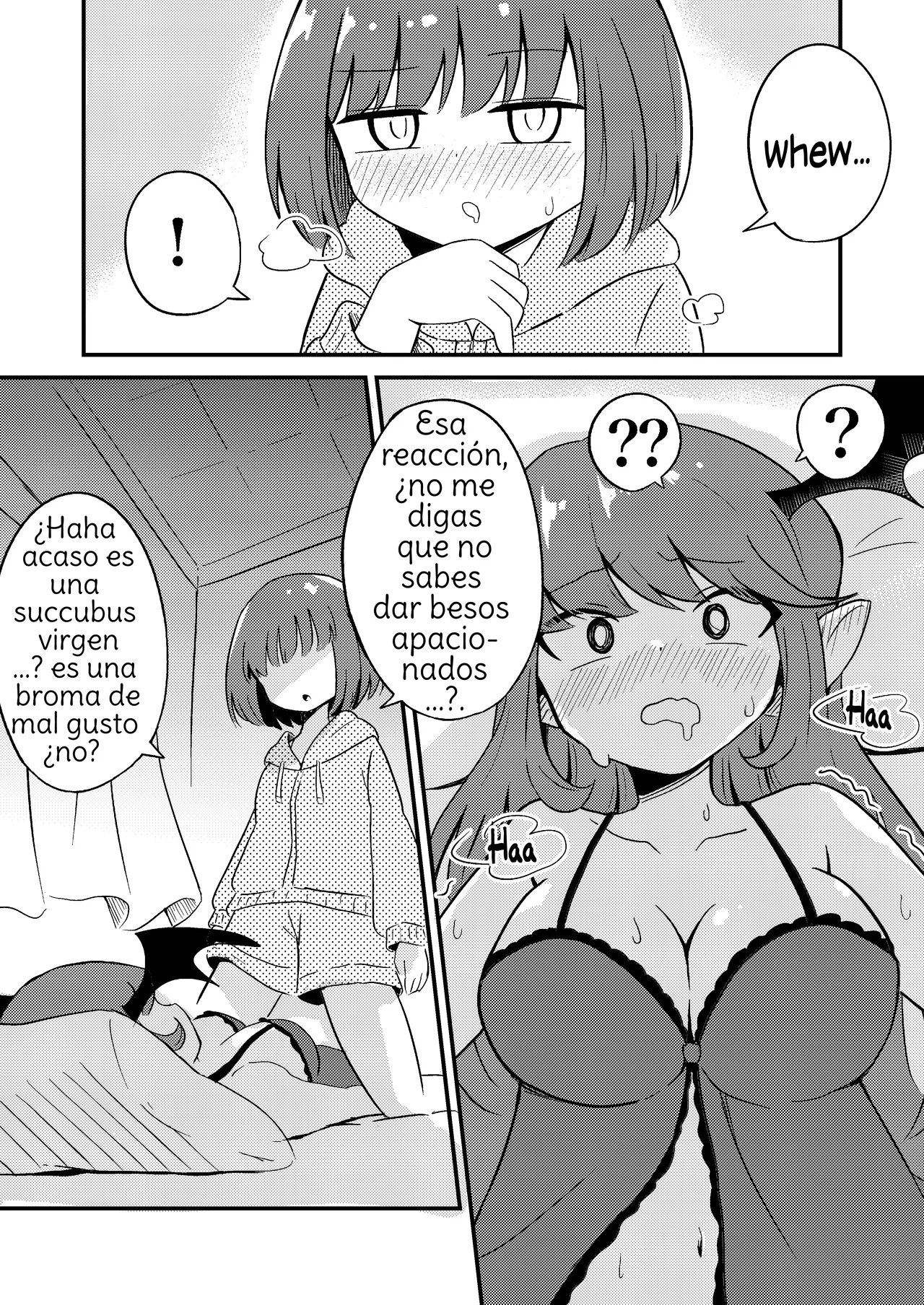 [Senten] Ubu na Succubus Wakarase Yuri Ecchi  Teaching the Inexperienced Succubus a Lesson with Yuri Sex [Spanish] [Amaterasu] Bildnummer 7