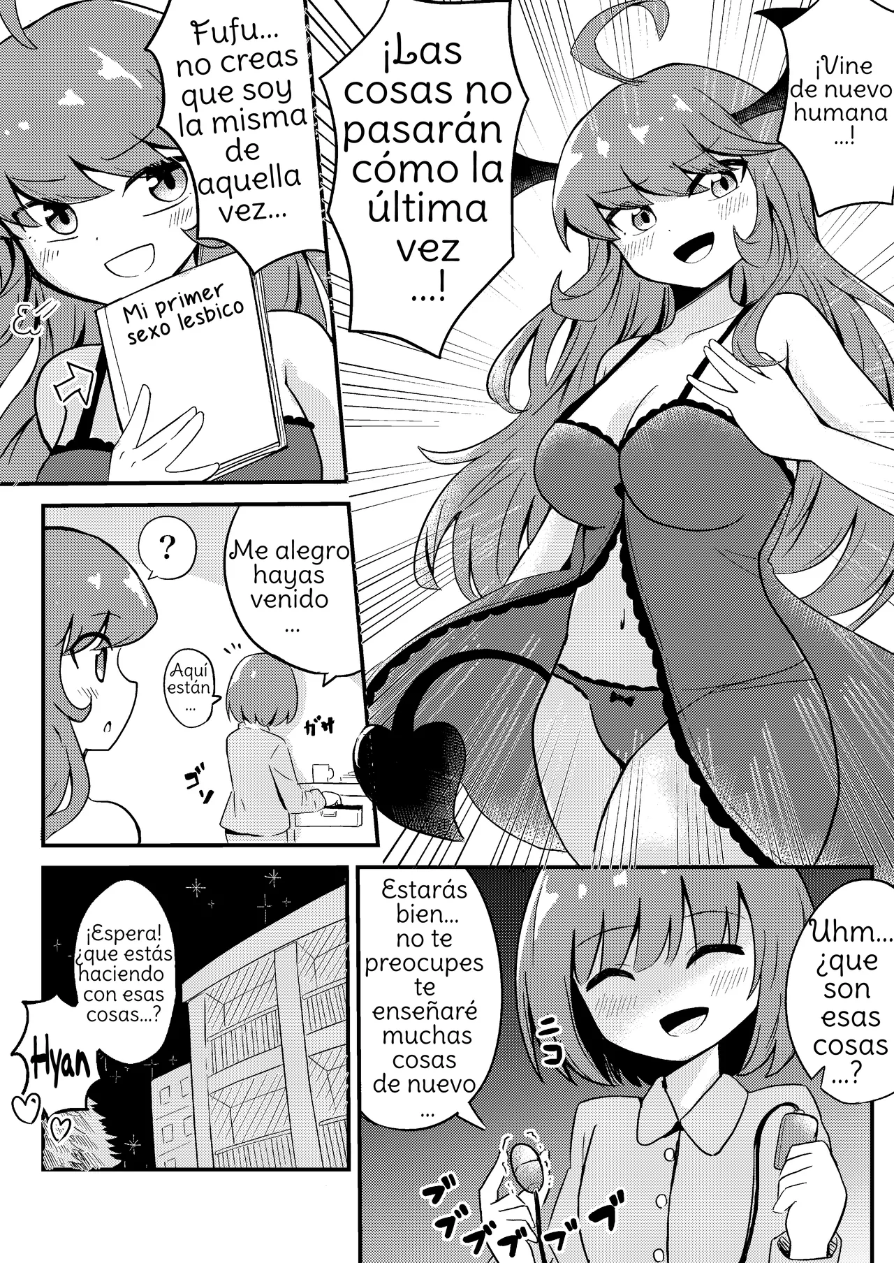 [Senten] Ubu na Succubus Wakarase Yuri Ecchi  Teaching the Inexperienced Succubus a Lesson with Yuri Sex [Spanish] [Amaterasu] Bildnummer 26