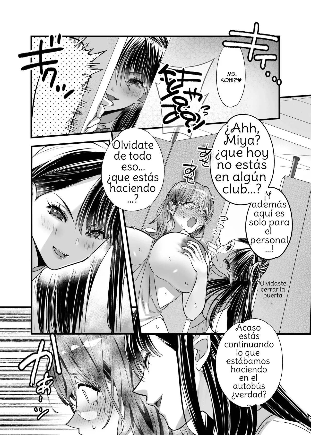 [The Devil You Know (Ihogawa)] Yuri Chikubi Bus Tsuukin ~Onna Kyoushi, Buji Chikubi Ikishi Koakuma JK ni Haiboku~  Lezzy Nipple Bus Commute ~Female Teacher Defeated By Her Devilish Student~ Spanish [Amaterasu] Bildnummer 19