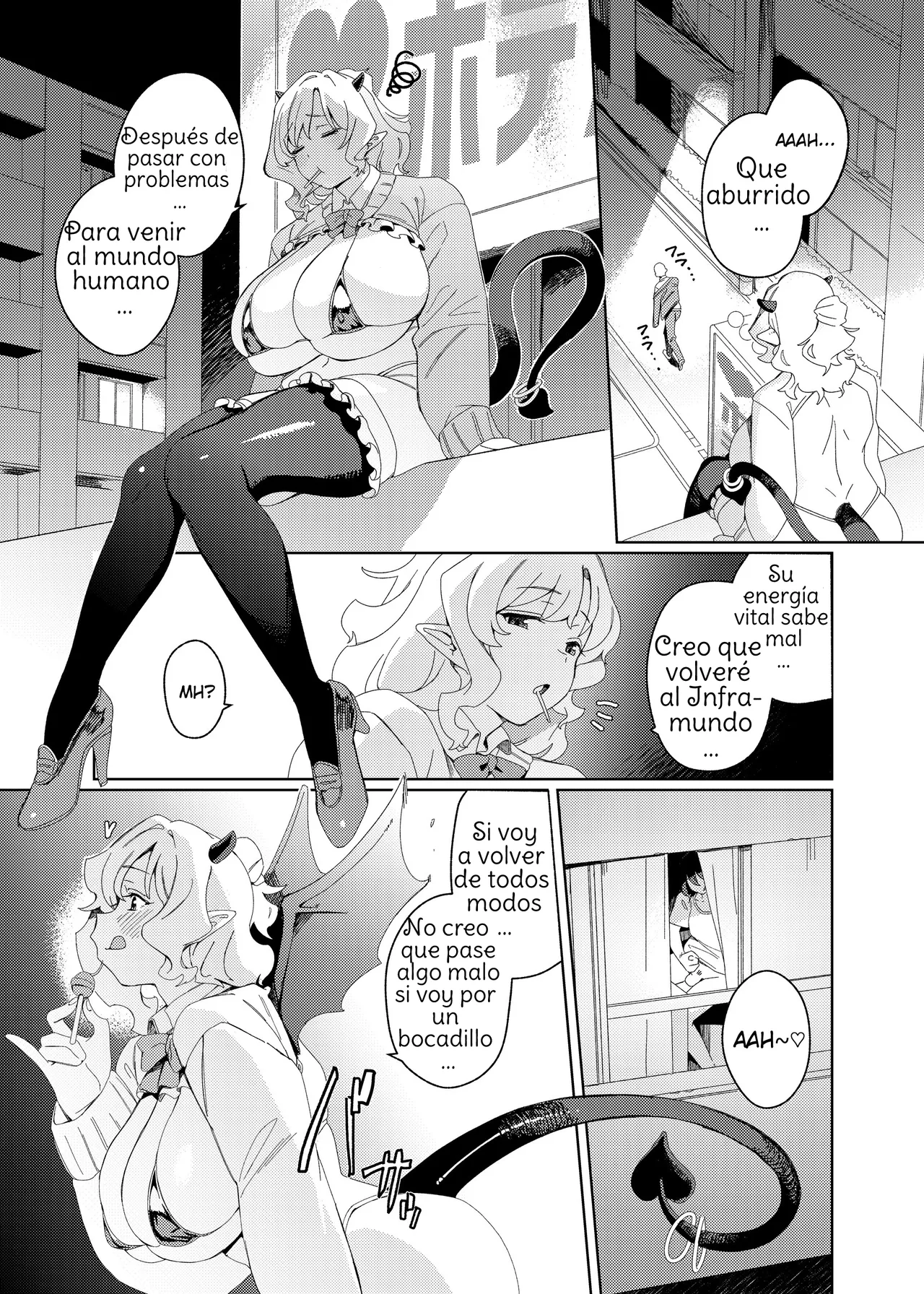 [Suimitsutou Koubou (Momo no Suidousui)] Gyaru Succubus to Futanari Neet [Spanish] [Amaterasu] imagen número 4