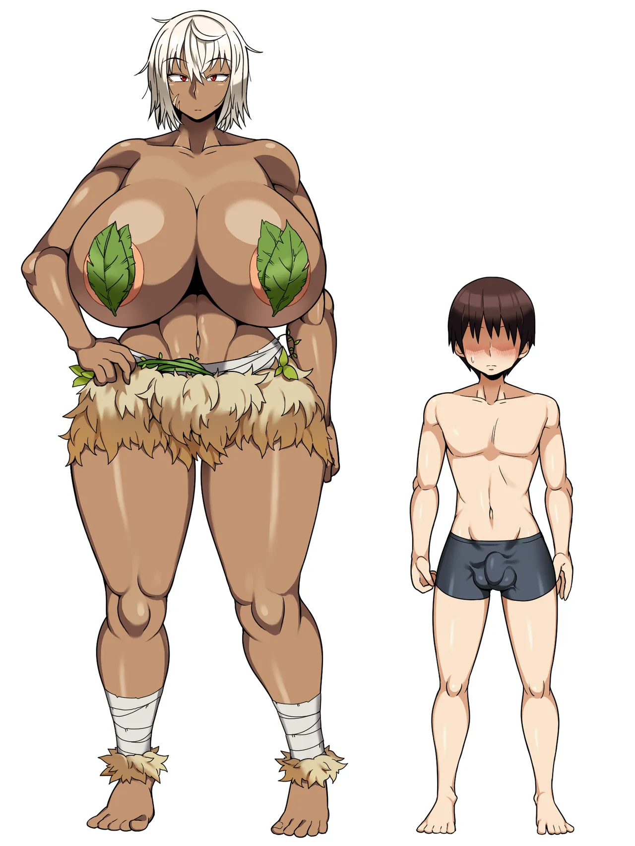 [Cranky-ya (Cranky)] Mujintou de Dekashiri Muchimuchi Amazon-san to Asedaku SEX | Steamy, Sweaty Sex with A Plump Ass Amazoness on A Deserted Island [English] [Suizokukan] Bildnummer 50