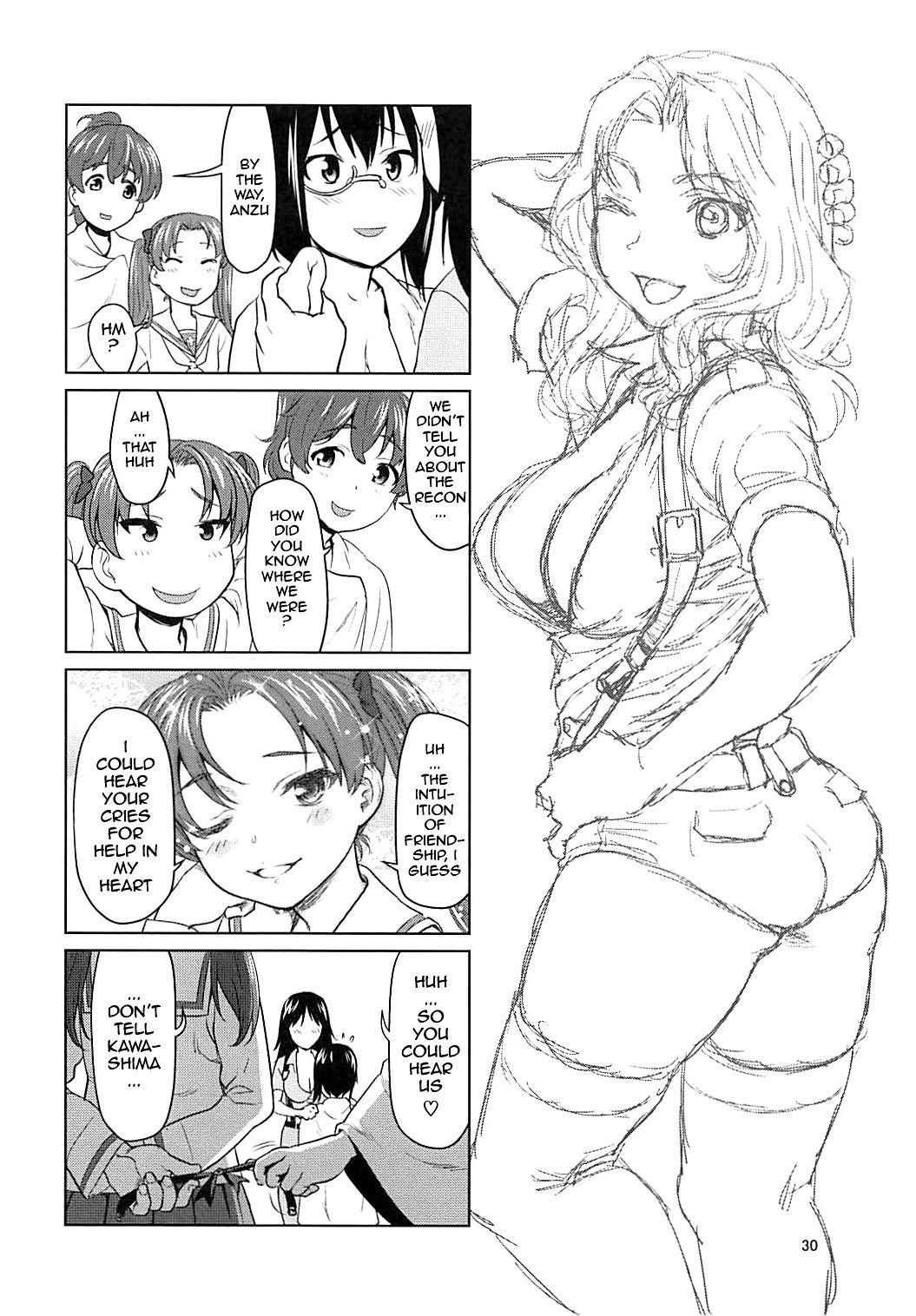 (C94) [Saidamin (Saida Kazuaki)] Kawashima Momo to Koyama Yuzu no Sennyuu! Seishidan-kou Daisakusen | Momo Kawashima and Yuzu Koyama's Infiltration! Operation Blue Division Highschool (Girls und Panzer) [English] [ekiB] image number 29