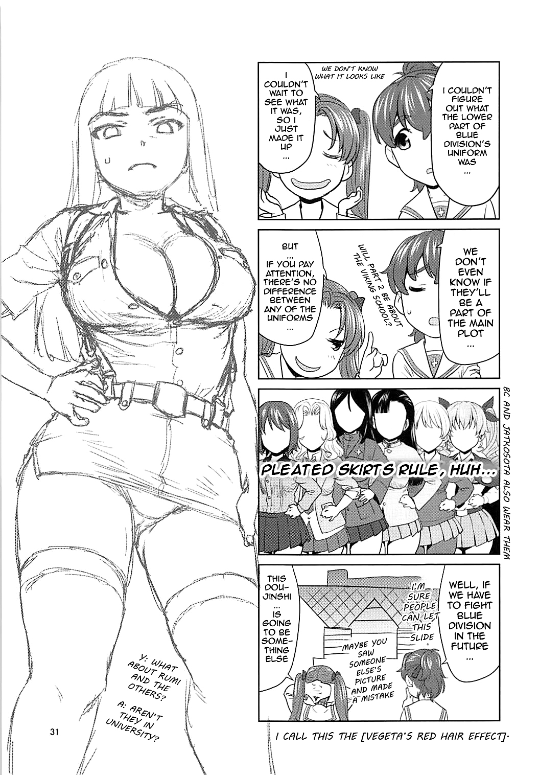 (C94) [Saidamin (Saida Kazuaki)] Kawashima Momo to Koyama Yuzu no Sennyuu! Seishidan-kou Daisakusen | Momo Kawashima and Yuzu Koyama's Infiltration! Operation Blue Division Highschool (Girls und Panzer) [English] [ekiB] image number 30