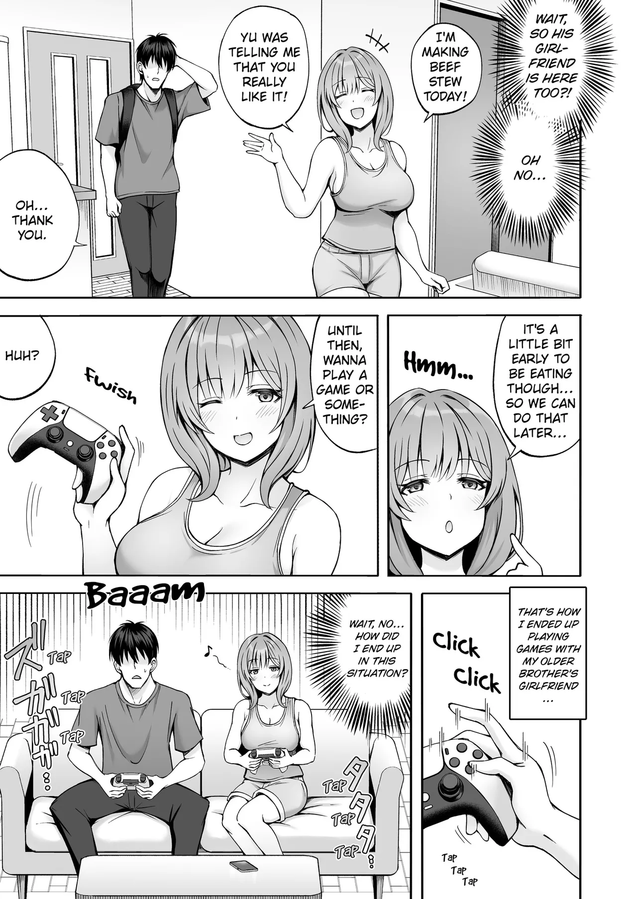 [Mittsuman (Hiraga Daidai)] Aniki no Kanojo-san wa Yasashikute Iyashikei dakedo Nakami wa Ecchi na Hito deshita. | My Brother's Girlfriend Seems Kind and Soothing, but Is Actually a Pervert. [English] image number 4