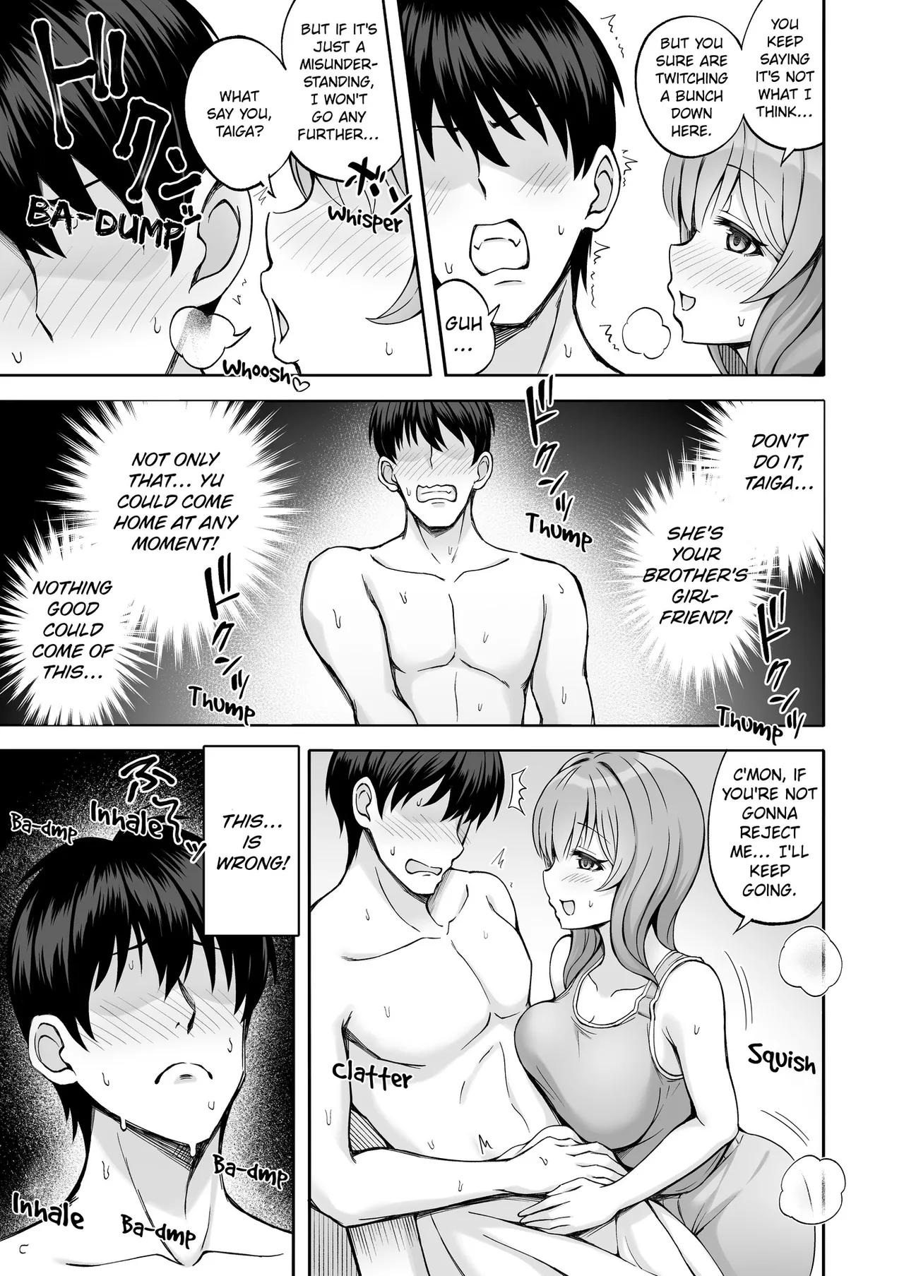 [Mittsuman (Hiraga Daidai)] Aniki no Kanojo-san wa Yasashikute Iyashikei dakedo Nakami wa Ecchi na Hito deshita. | My Brother's Girlfriend Seems Kind and Soothing, but Is Actually a Pervert. [English] image number 14