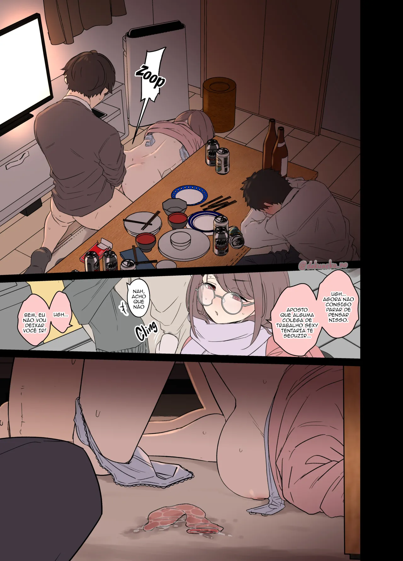 [Dokuneko Noil] Zemi no Bounenkai (Zenpen) | Festa de fim de ano com o grupo de estudo (Parte 1) (Sem censura) [Portuguese-BR] [TraduZion] 12eme image