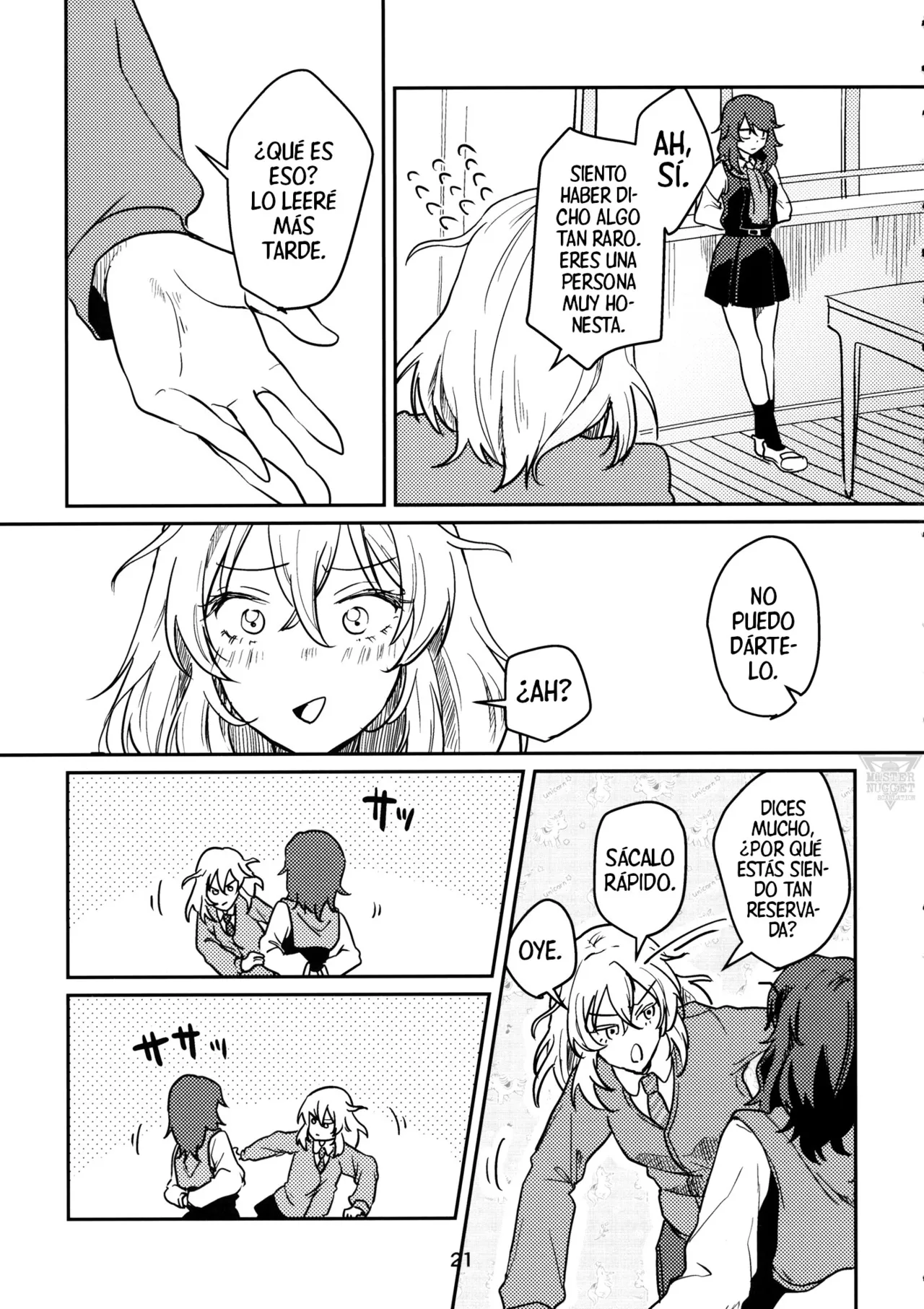 (C97) [Baketsu Crawl (Kani Aruki)] Gesture I Love You | Gesto De Te Amo (Girls und Panzer) [Spanish] [Mister Nugget] 20eme image