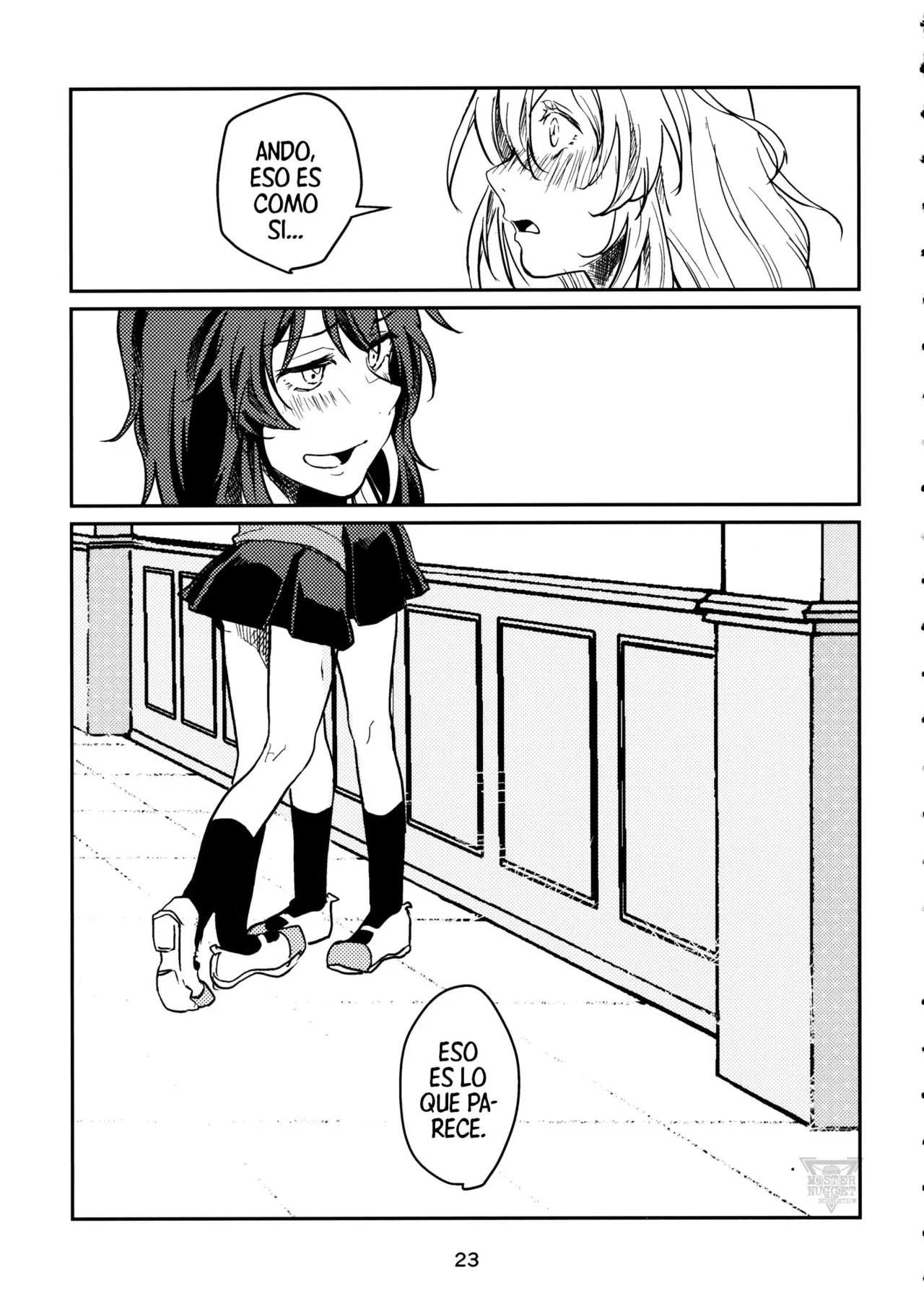 (C97) [Baketsu Crawl (Kani Aruki)] Gesture I Love You | Gesto De Te Amo (Girls und Panzer) [Spanish] [Mister Nugget] 22eme image