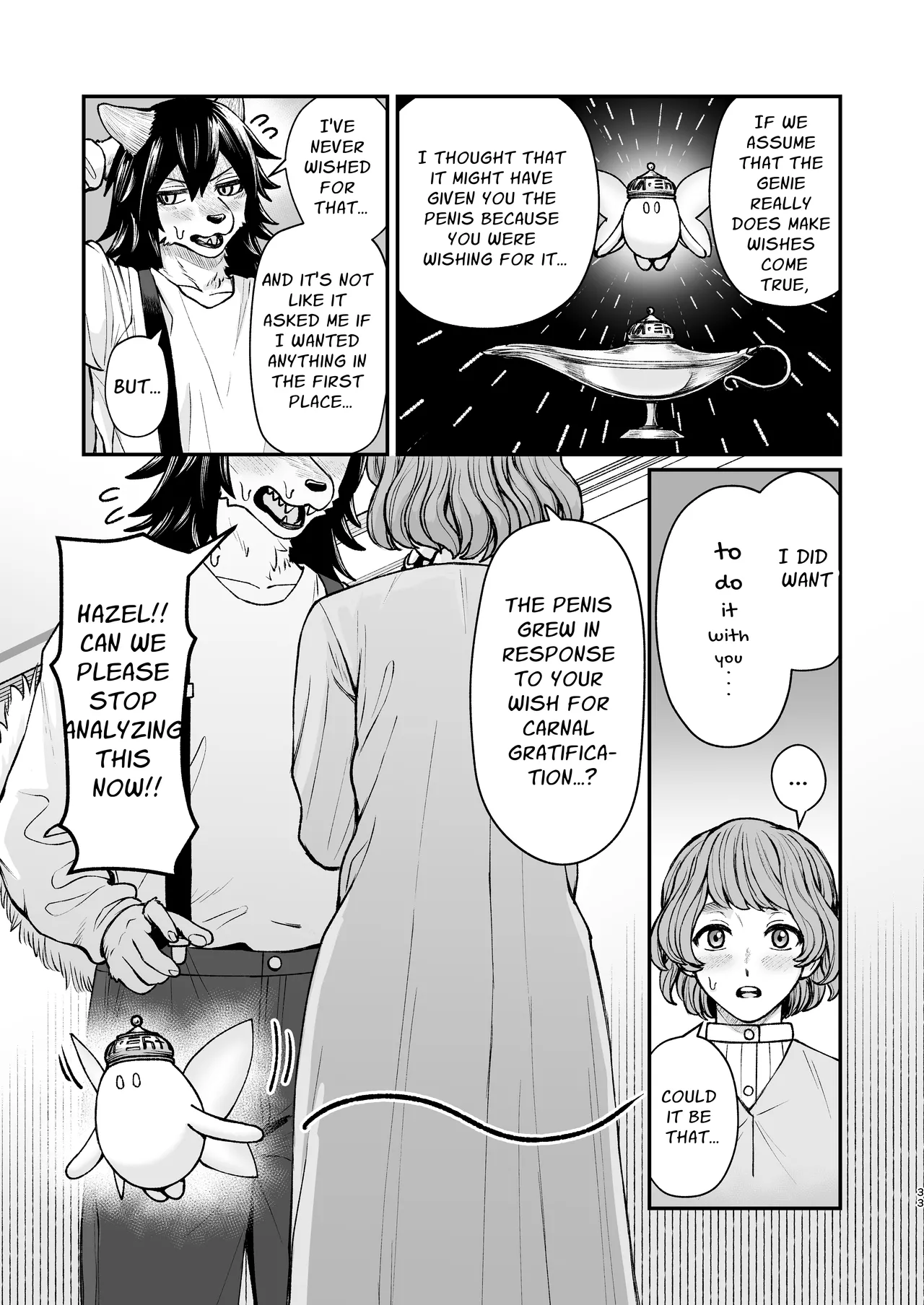 [Ebijetto Seikyoku (K1 Mura)] Seirei ni Hayasa Reru Hanashi | A Package from a Genie [Digital] [English] [nekomatamaomao] Bildnummer 32