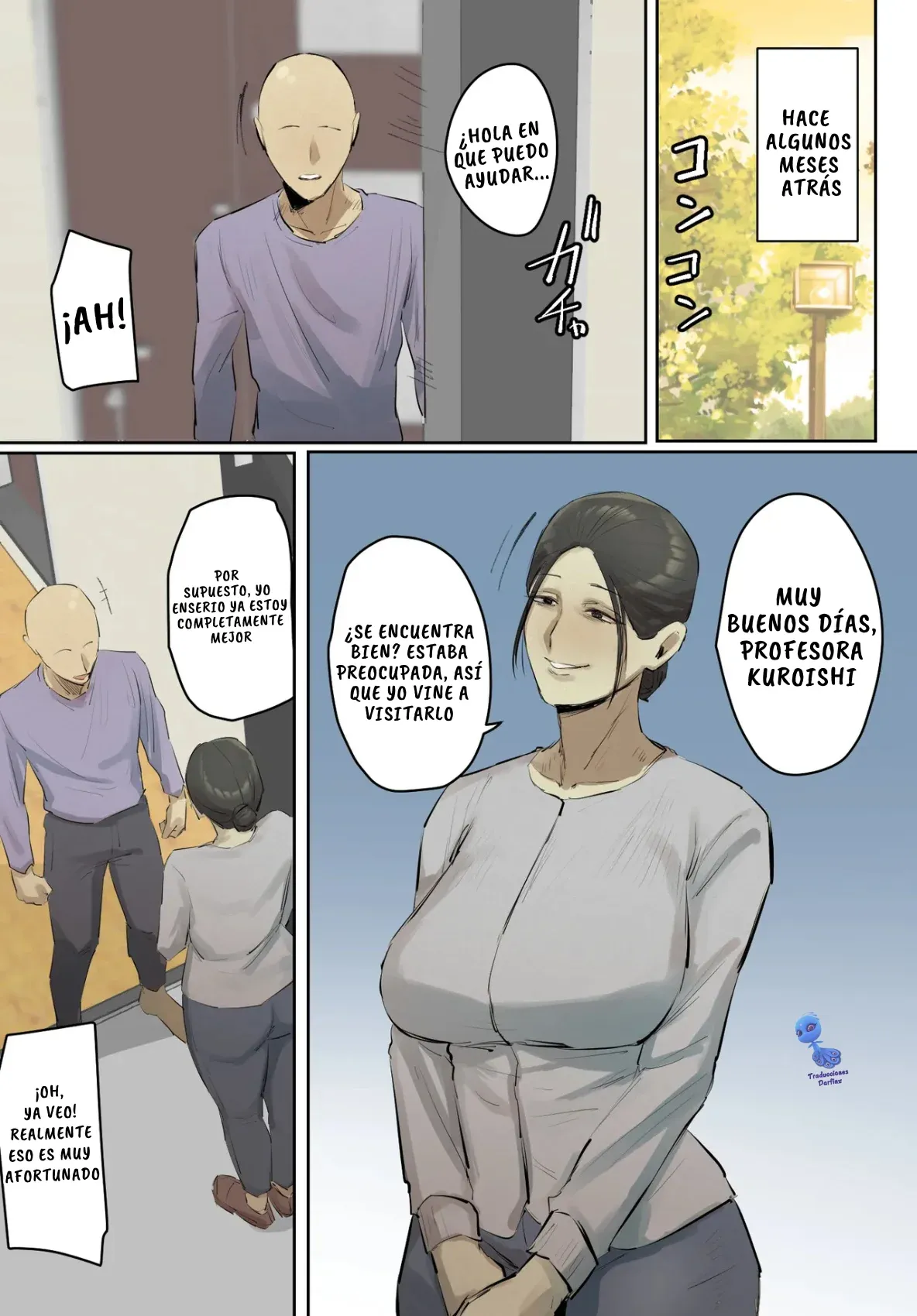 [Chotto B-sen] [Full Color Ban] SeFri no Ikiokure Sensei, Boku no Seishun o Jamashinai de Kudasai.｜Querida Profesora Solterona, Aunque Seas Mi Amiga con Derechos, Por Favor No Arruines Mi Juventud. [Spanish] [Darfinxadan14] Bildnummer 3