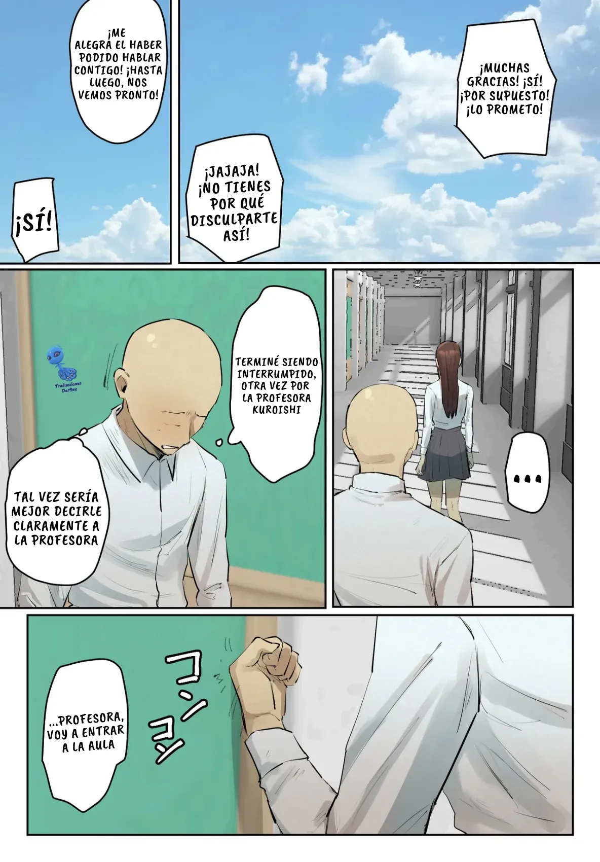 [Chotto B-sen] [Full Color Ban] SeFri no Ikiokure Sensei, Boku no Seishun o Jamashinai de Kudasai.｜Querida Profesora Solterona, Aunque Seas Mi Amiga con Derechos, Por Favor No Arruines Mi Juventud. [Spanish] [Darfinxadan14] Bildnummer 10