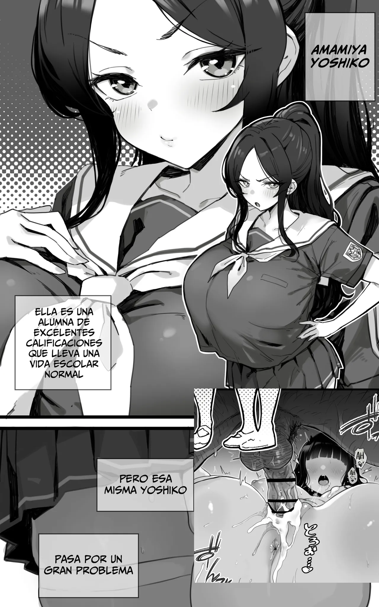 [Toneri Dan (Yoshio Ereki)] Shikyuu Kyouiku Amamiya Kako ga Sensei no Ko o Ninshin suru Wake ga Nai [Español] image number 3