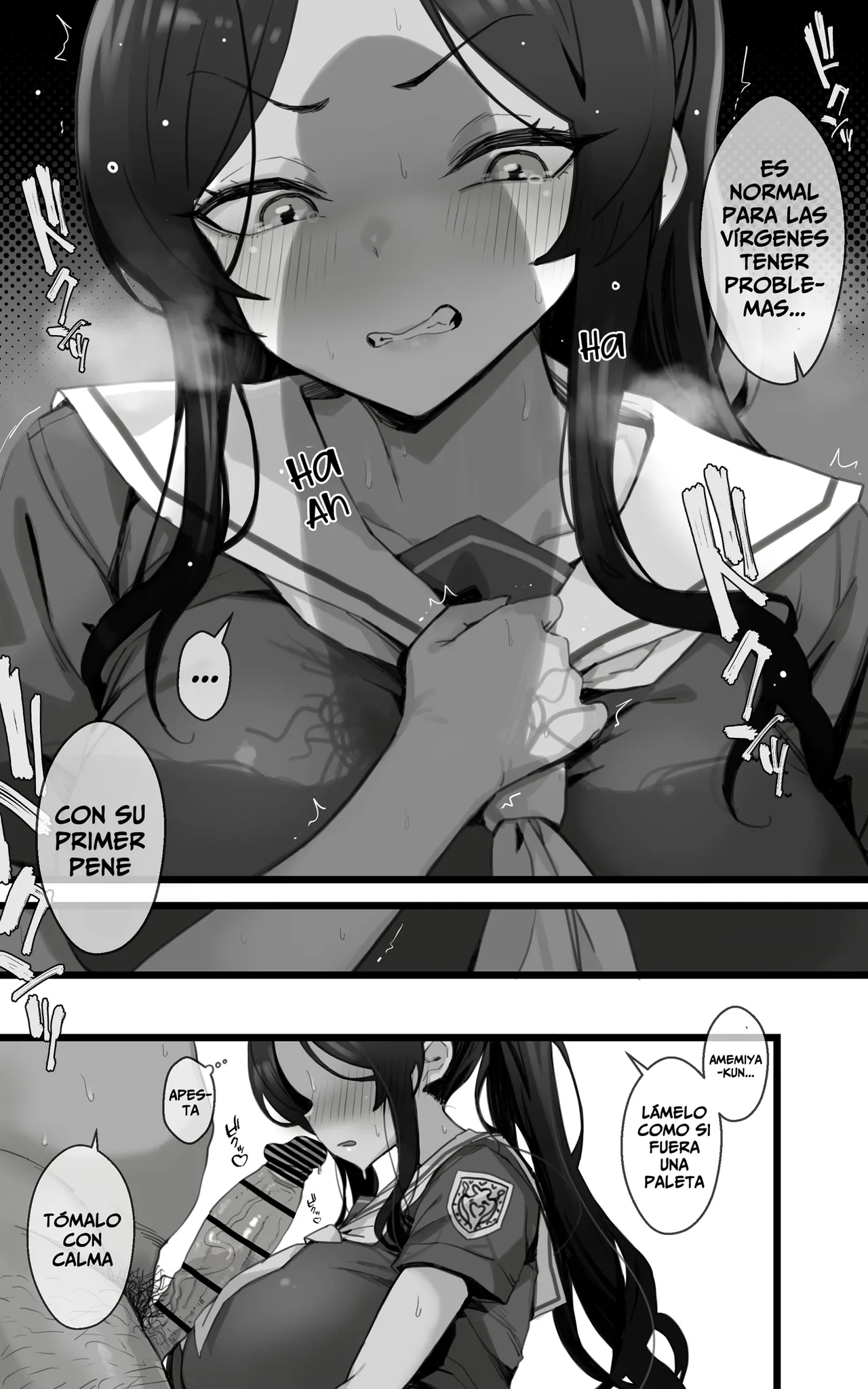 [Toneri Dan (Yoshio Ereki)] Shikyuu Kyouiku Amamiya Kako ga Sensei no Ko o Ninshin suru Wake ga Nai [Español] image number 7